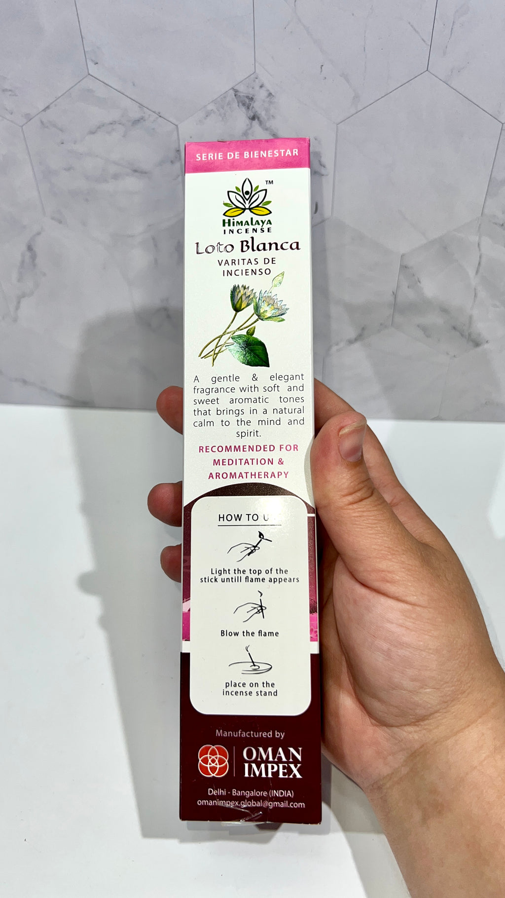 White Lotus Incense - Pack of 10