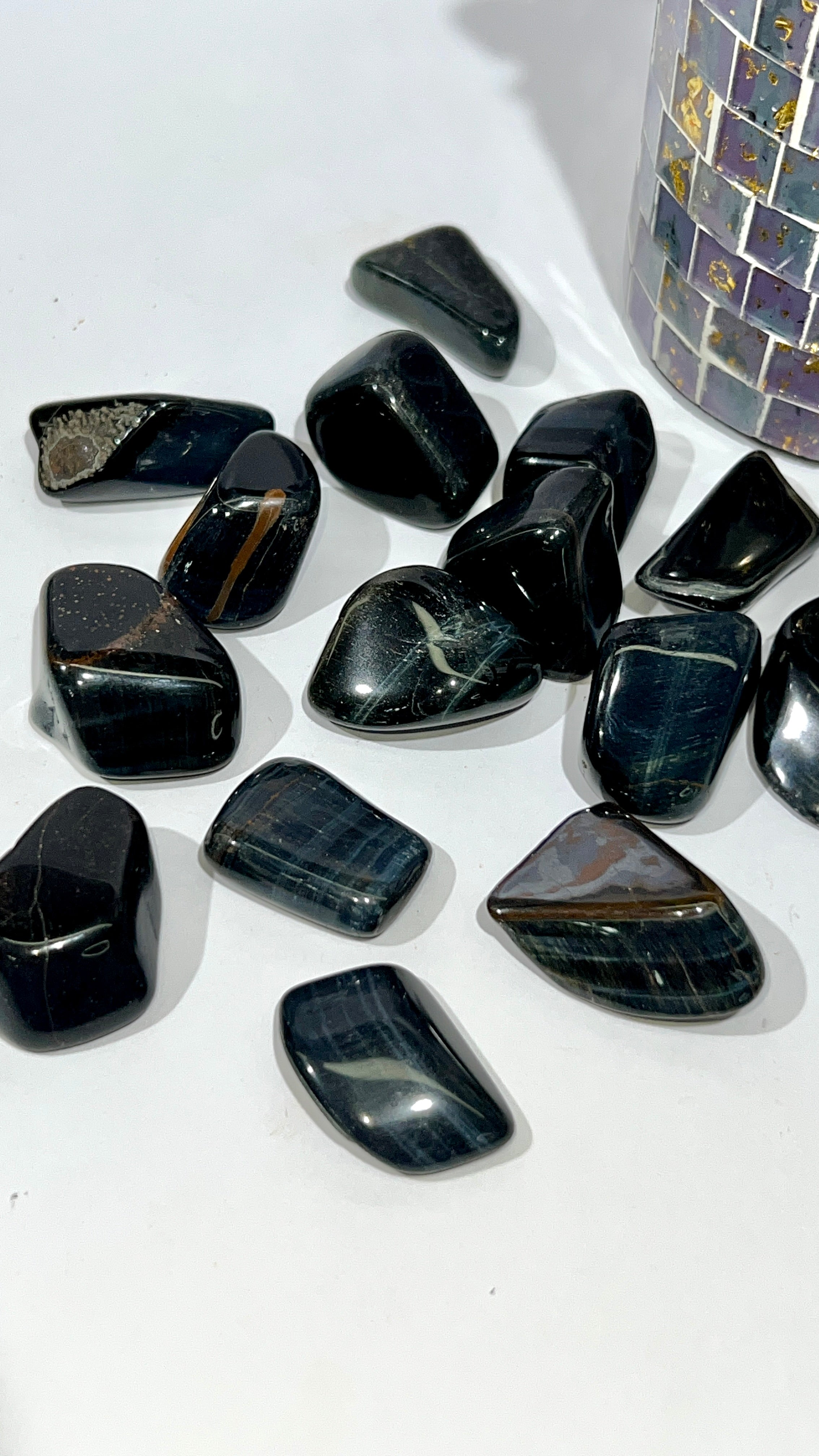 Blue Tiger's Eye Tumble