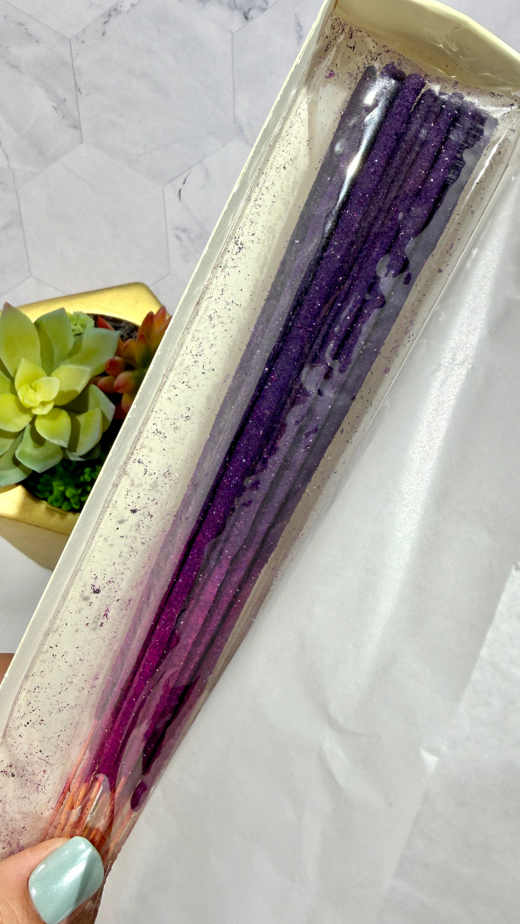 Moon Glitter Incense Sticks - Pack of 10 (Lavender and Night Queen)