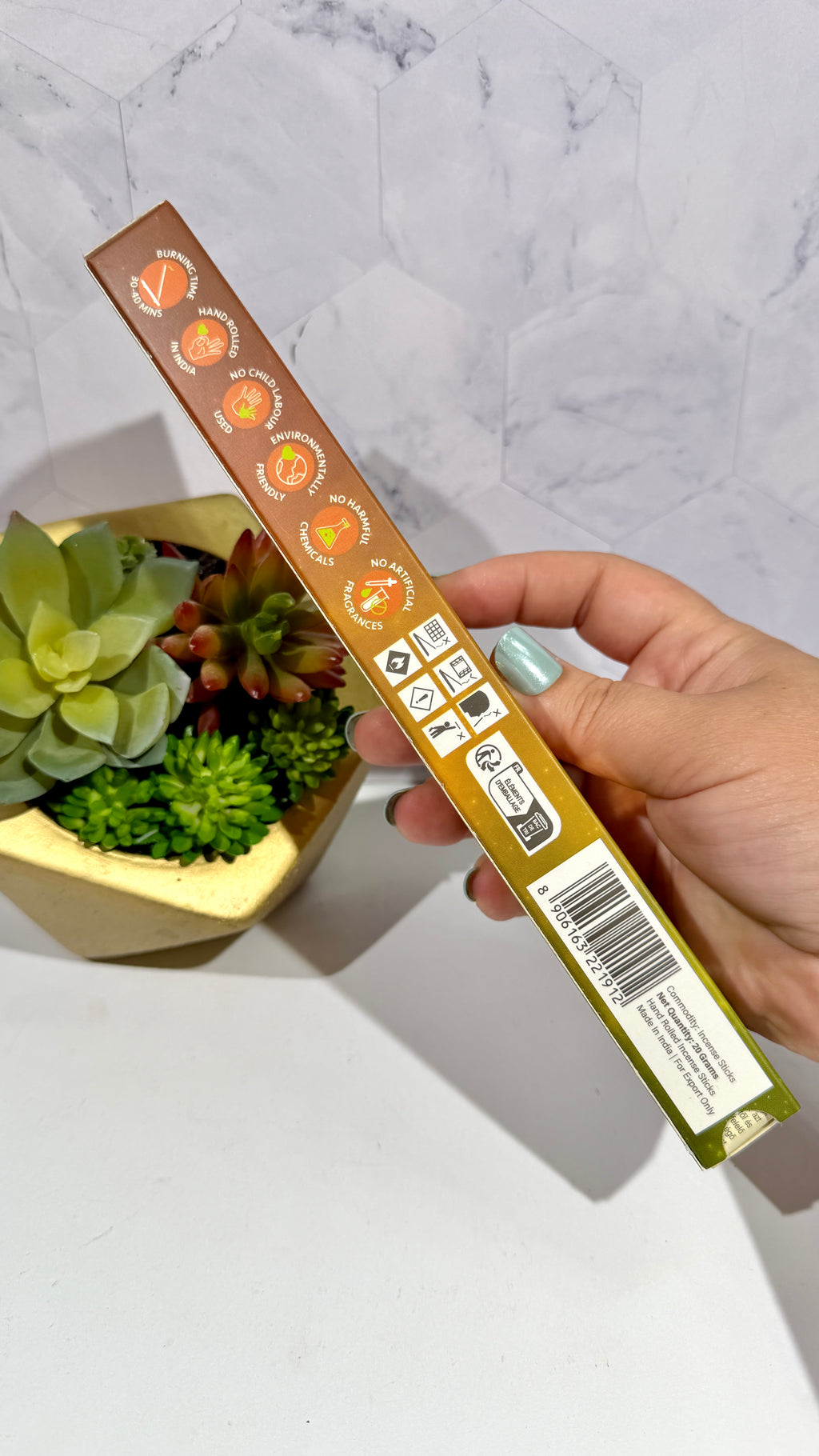 Money Glitter Incense Sticks - Pack of 10 (Cinnamon & Lemongrass)