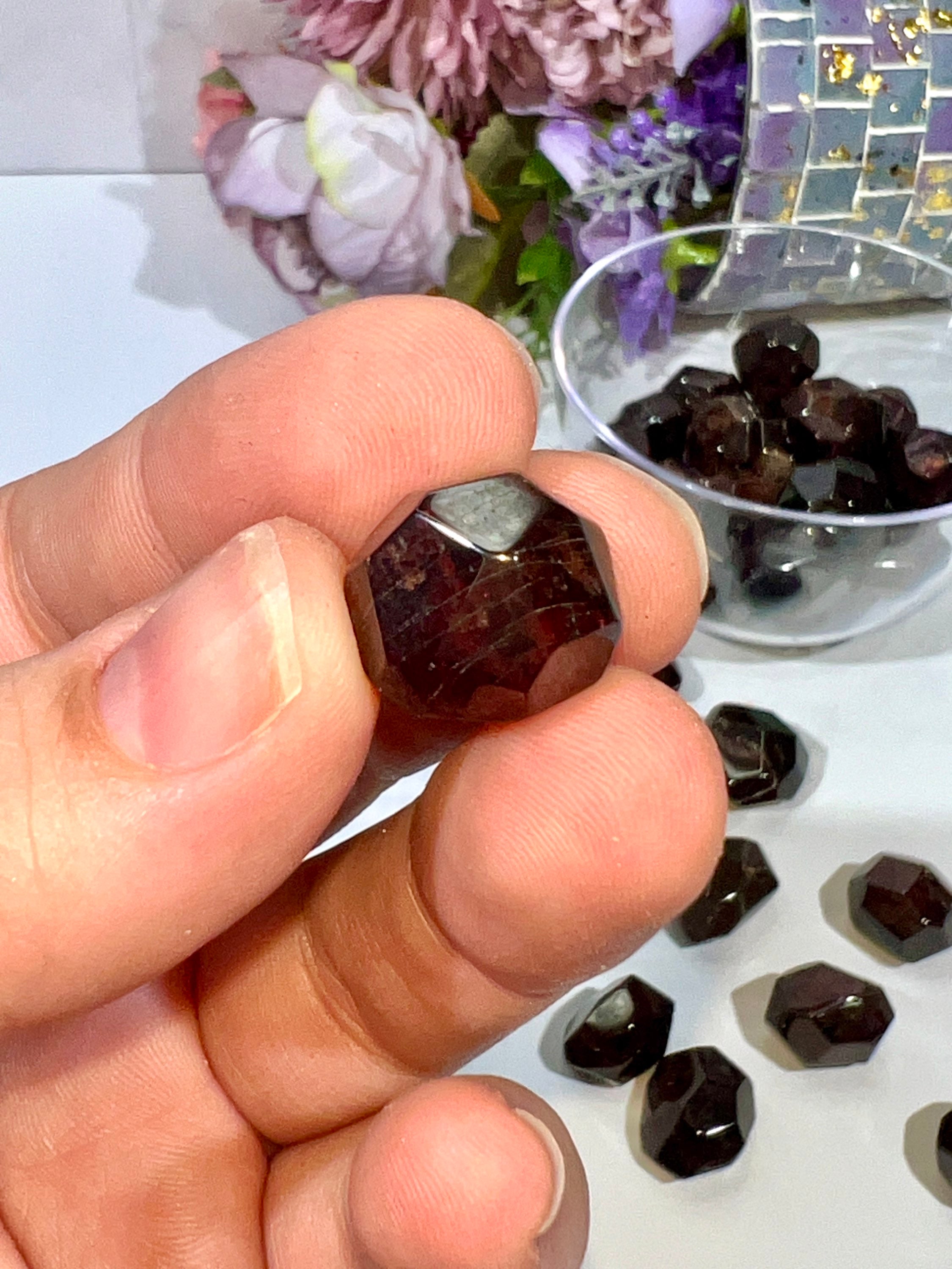 Faceted Garnet