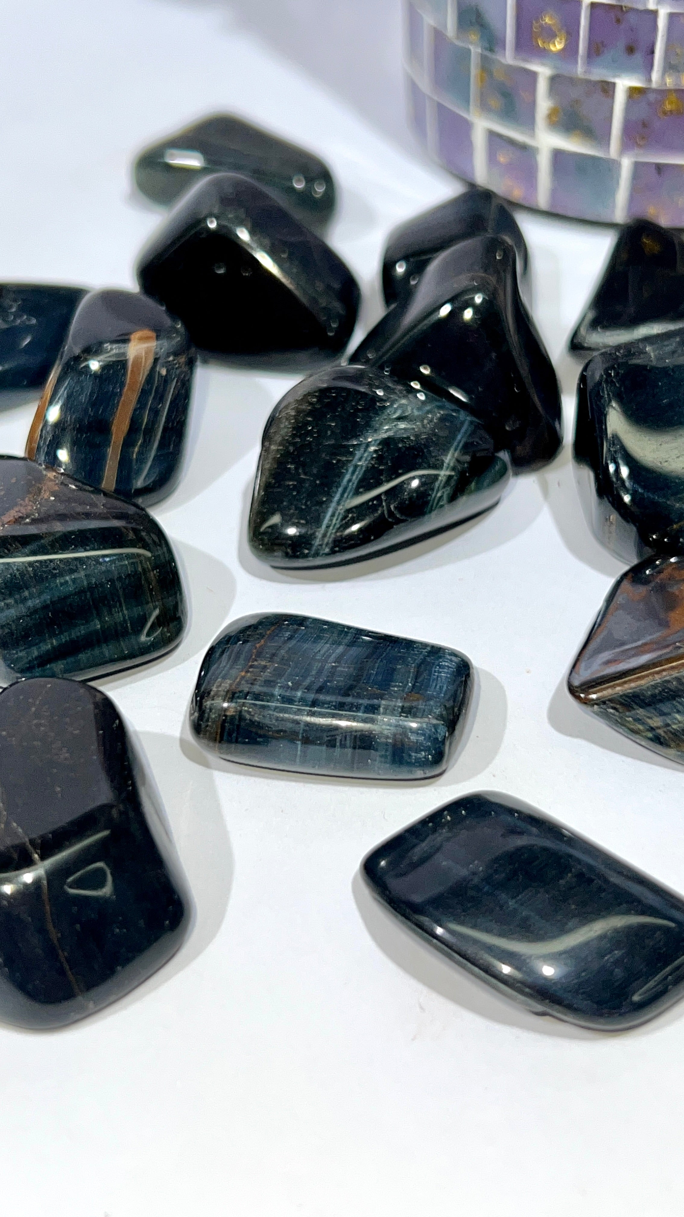 Blue Tiger's Eye Tumble