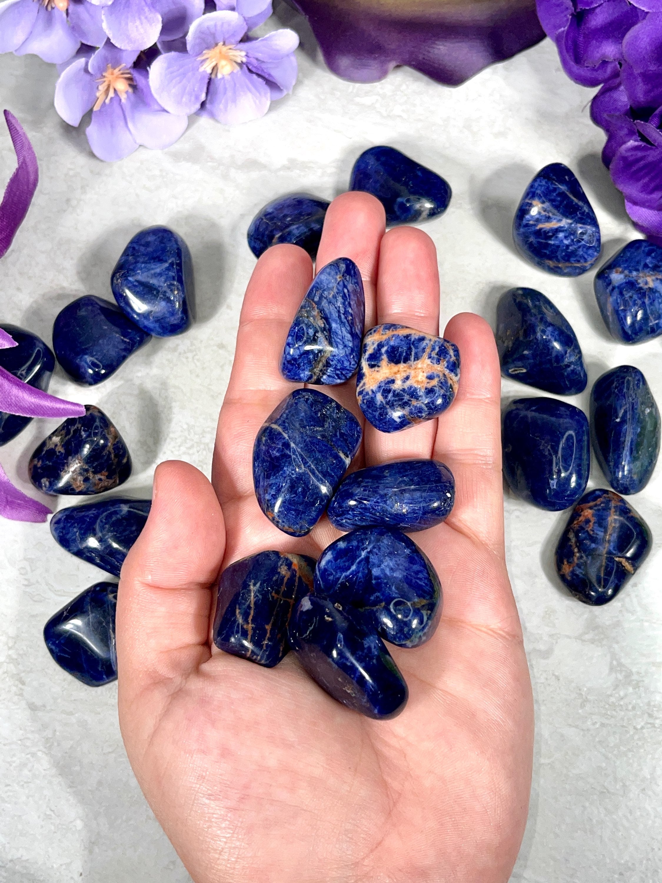 Sodalite Tumbles | Throat Chakra