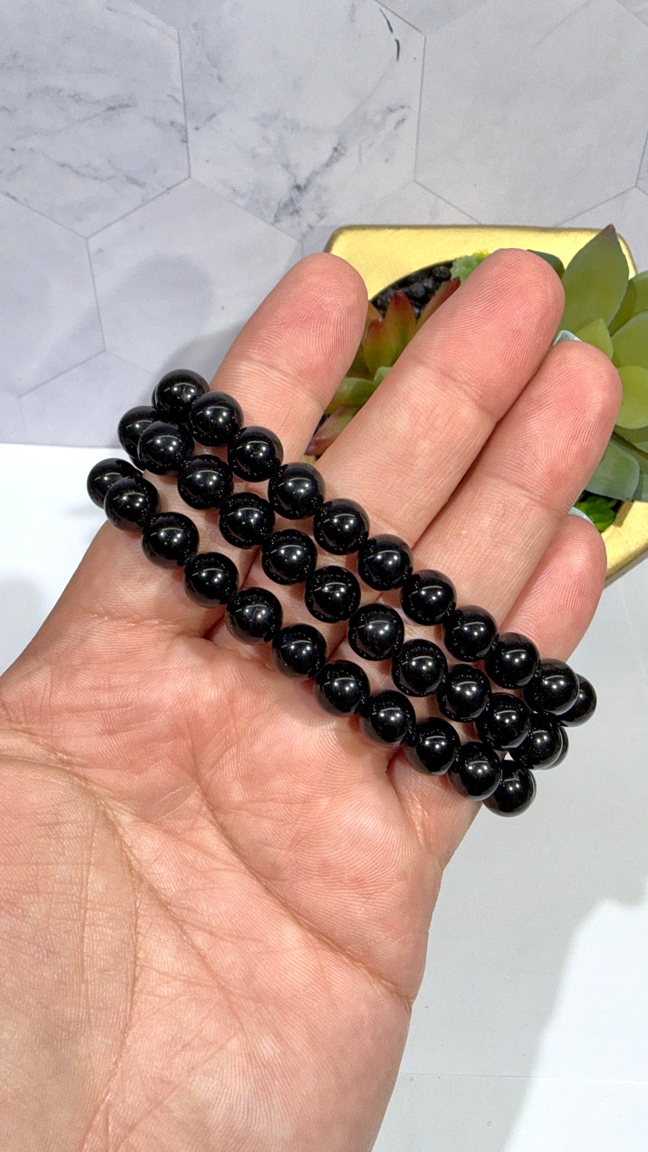 8mm Obsidian Bracelet
