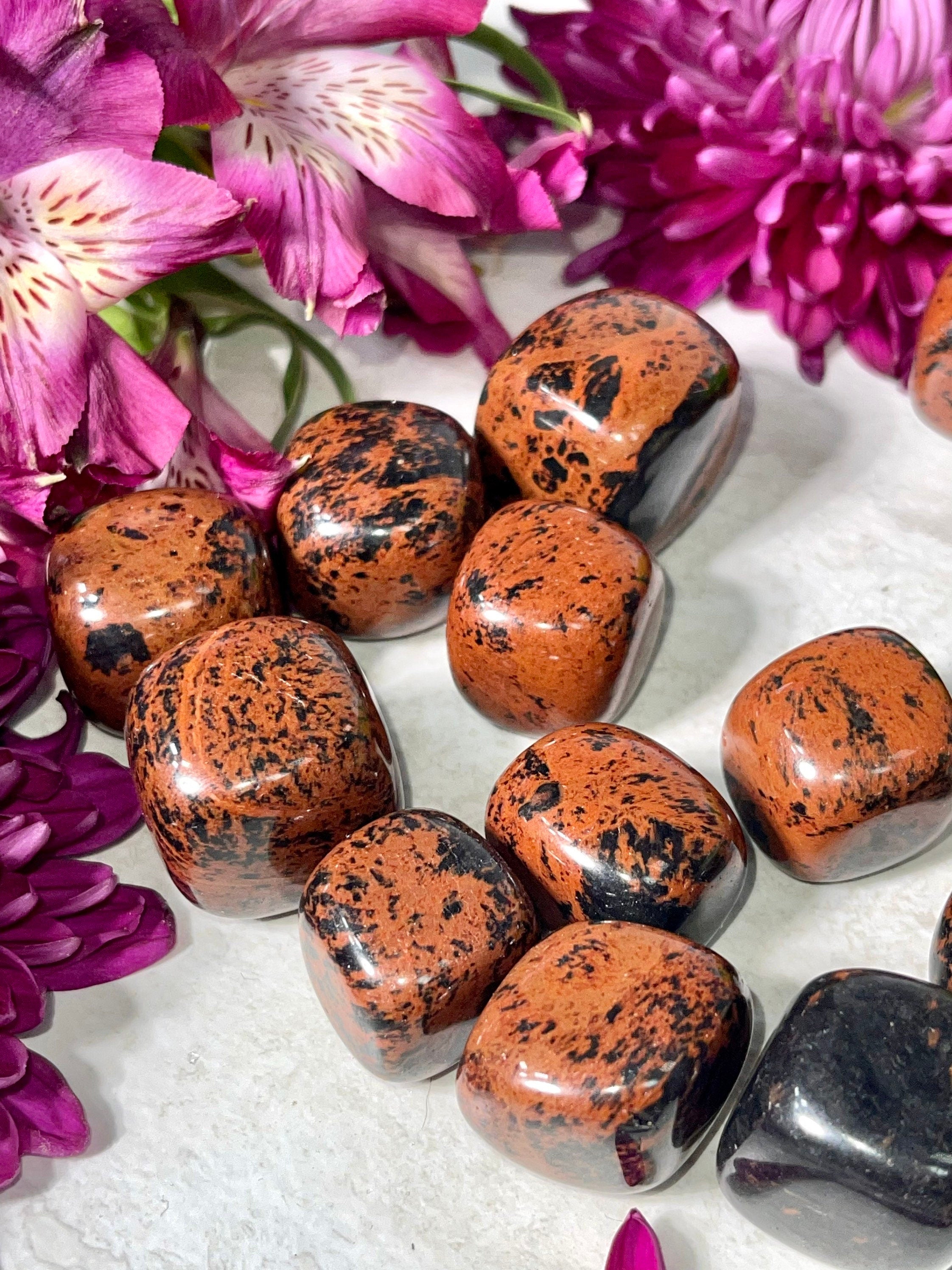 Mahogany Obsidian Tumbles