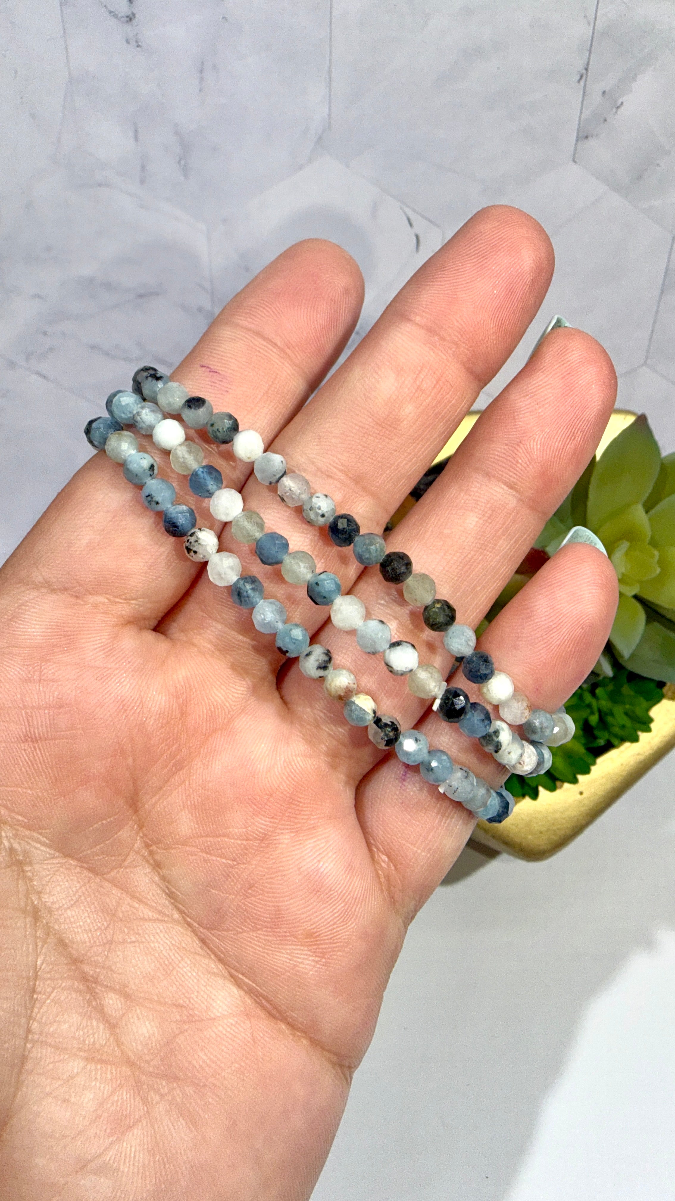4mm Faceted Dianite Bracelet