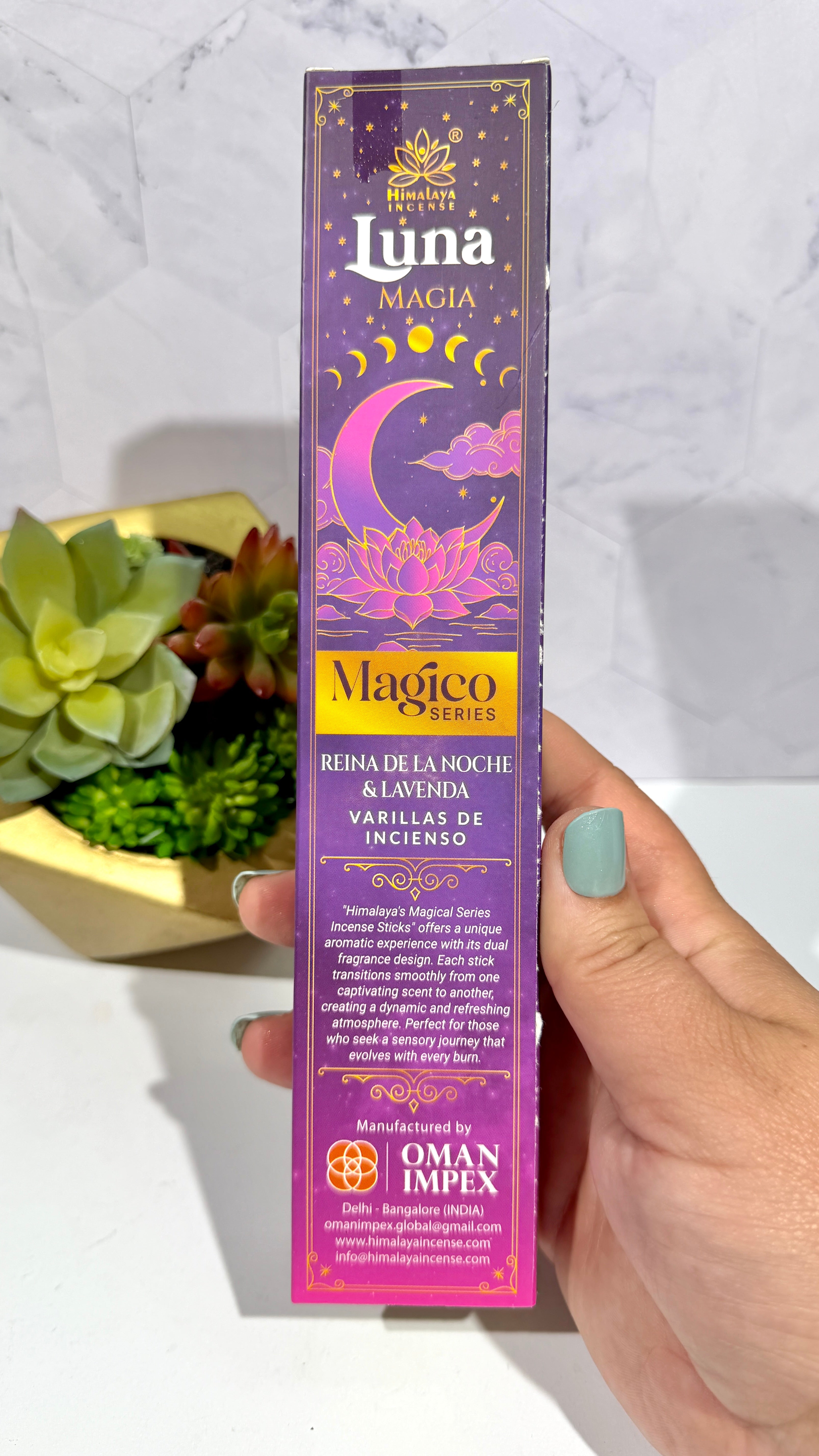 Moon Glitter Incense Sticks - Pack of 10 (Lavender and Night Queen)