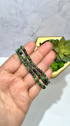 4mm Ruby Zoisite Bracelet