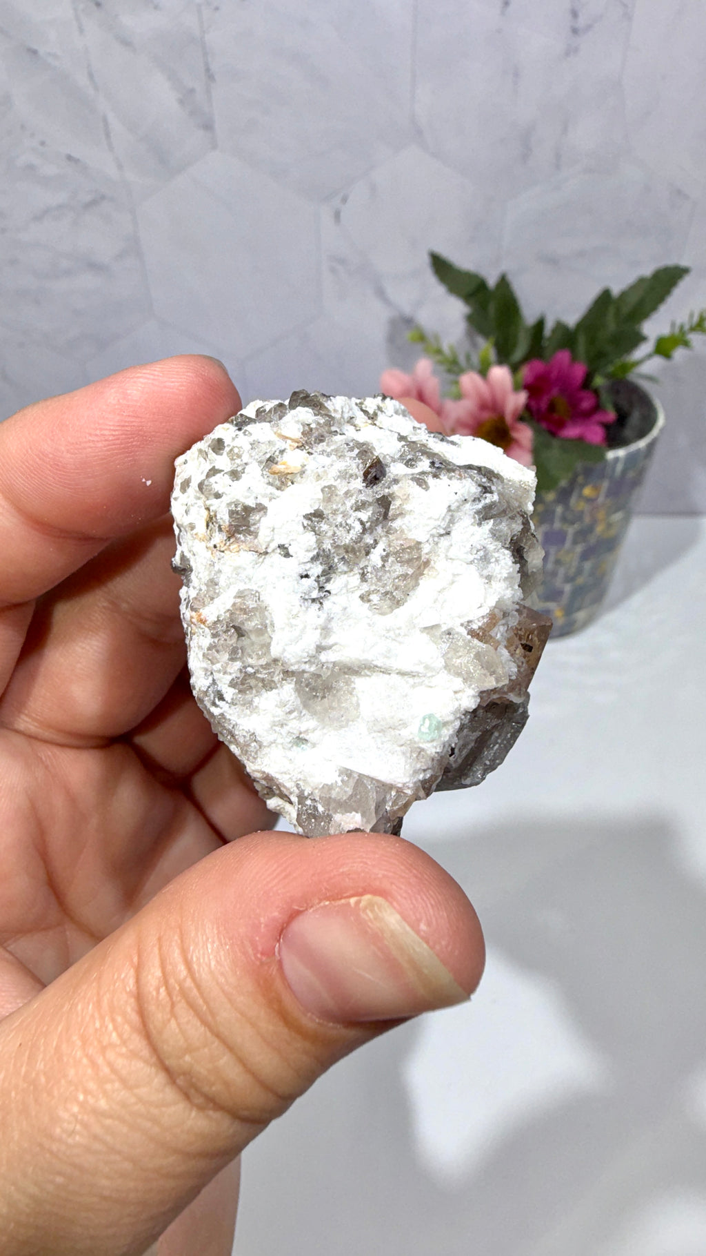 Topaz with Smoky Quartz