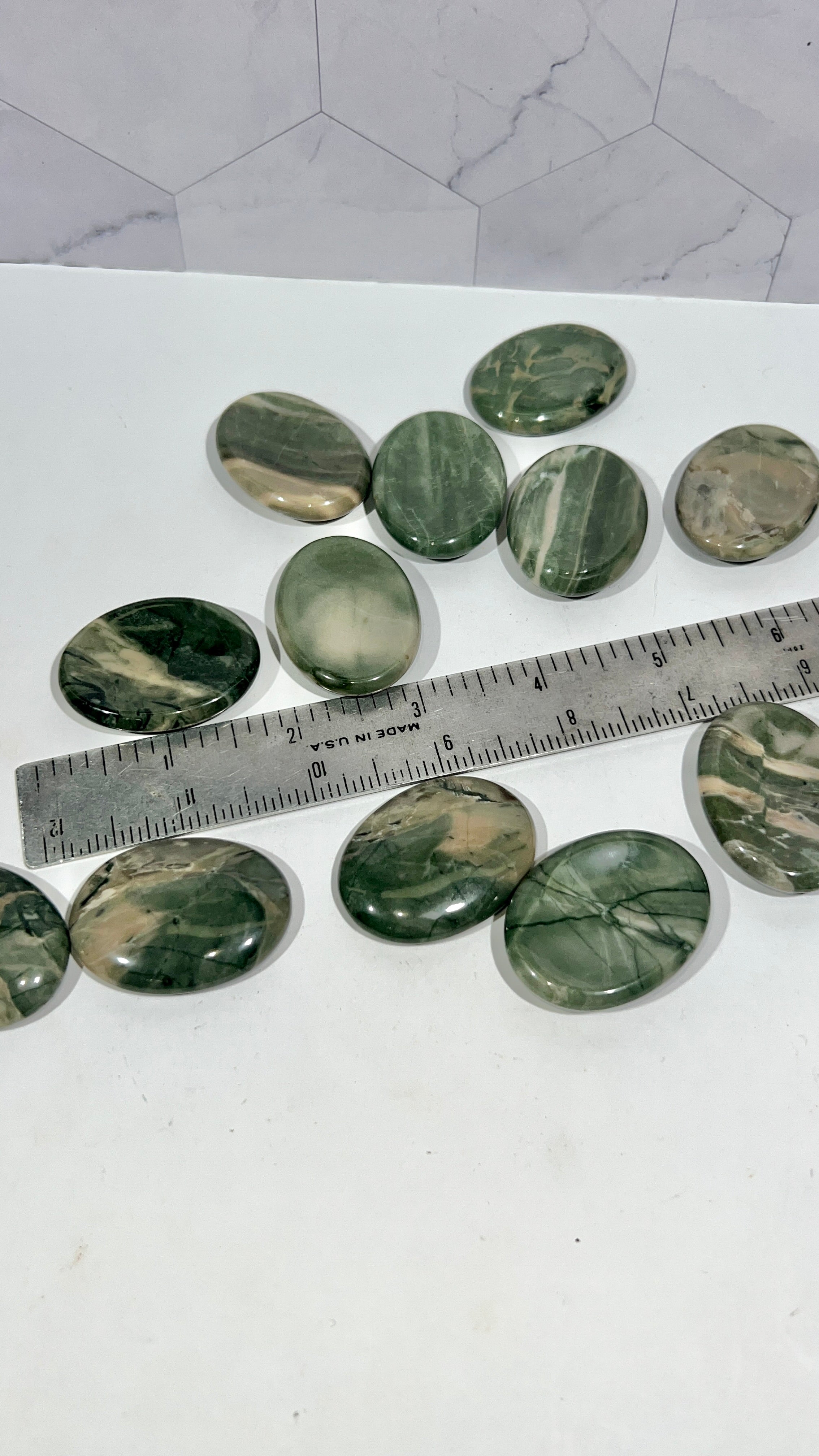 9 Dragon Jade Worry Stone