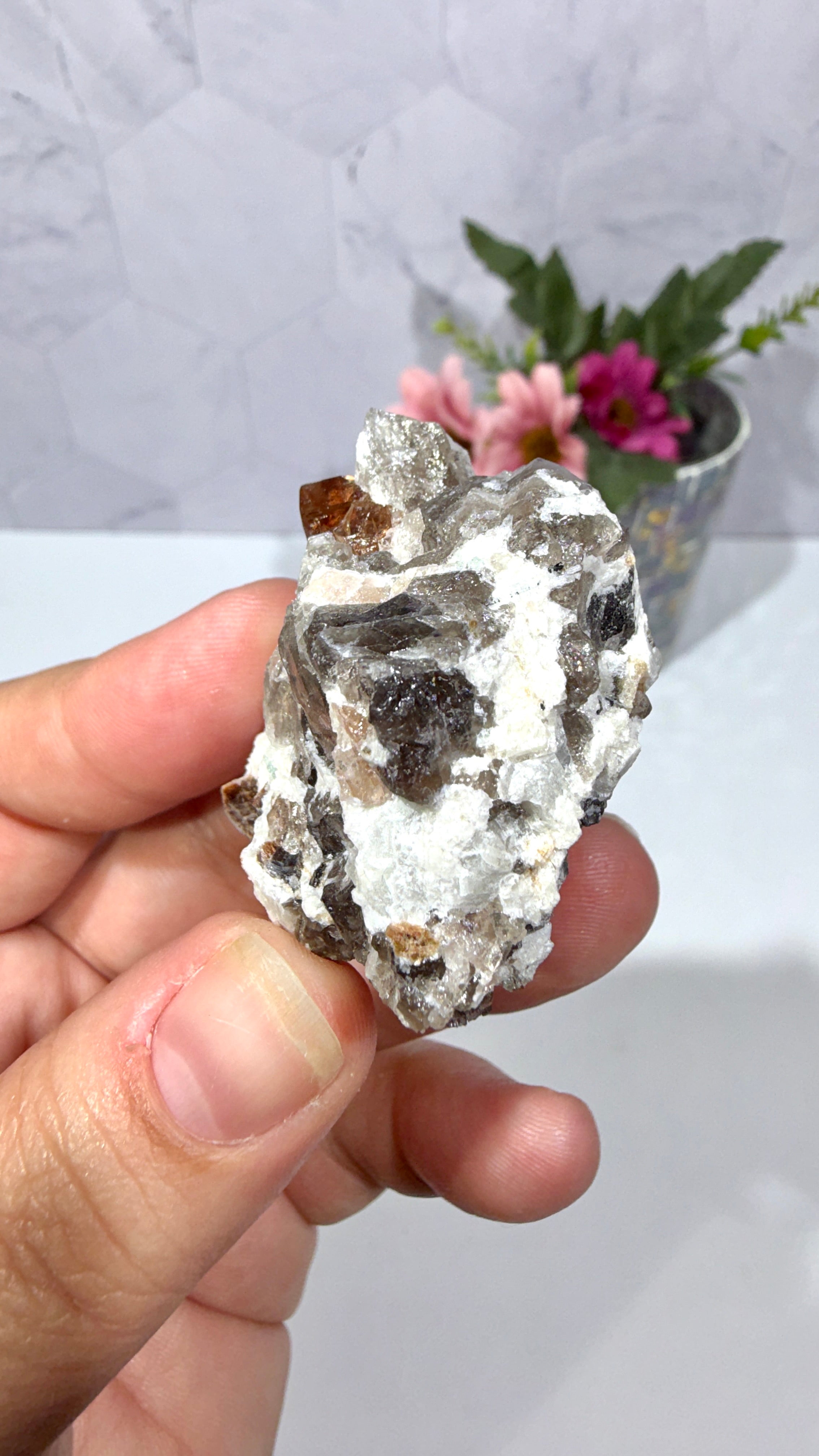 Topaz with Smoky Quartz