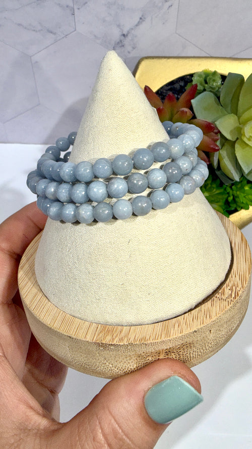 6mm Angelite Bracelet