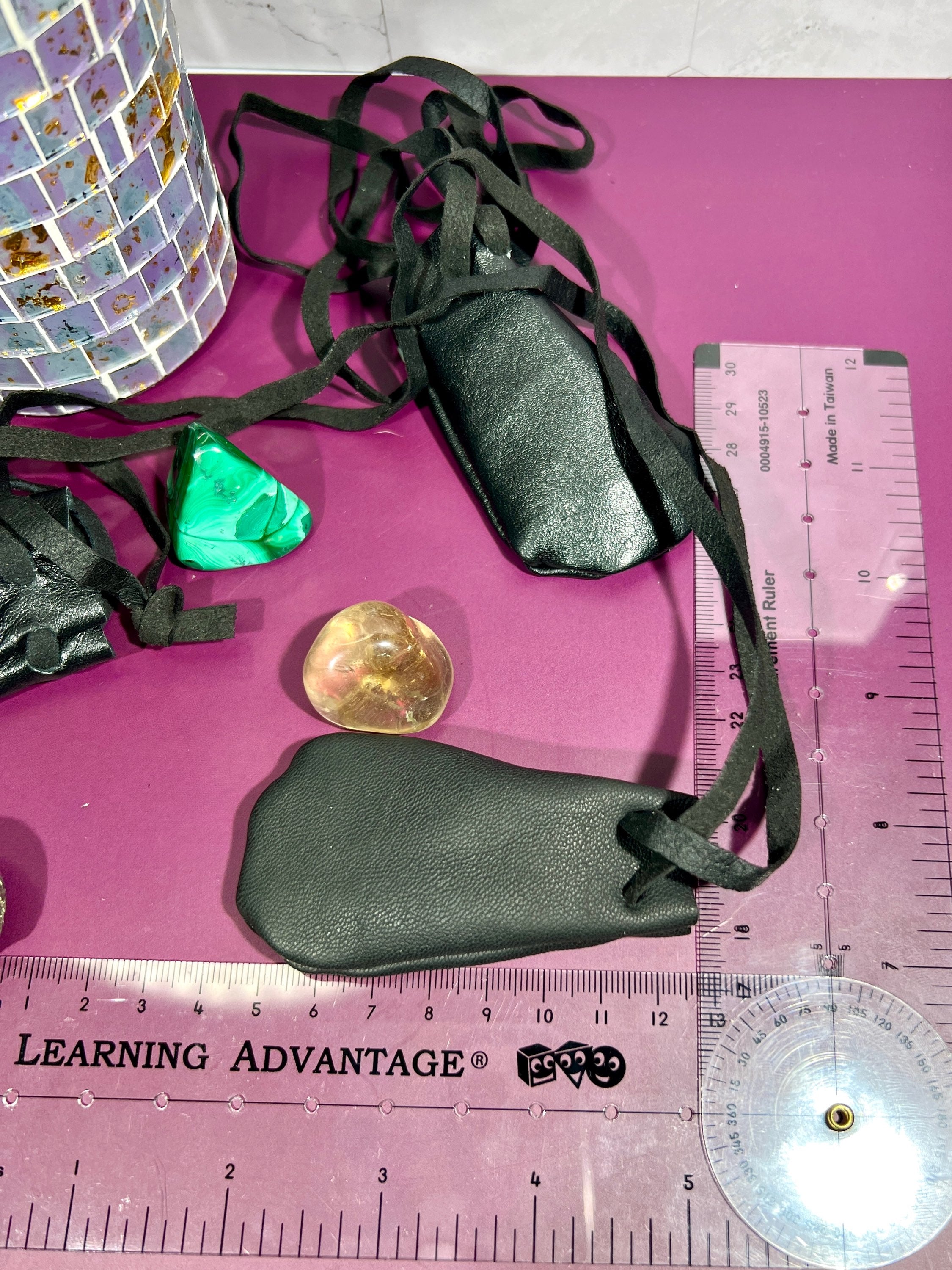 Leather Pouch Necklace