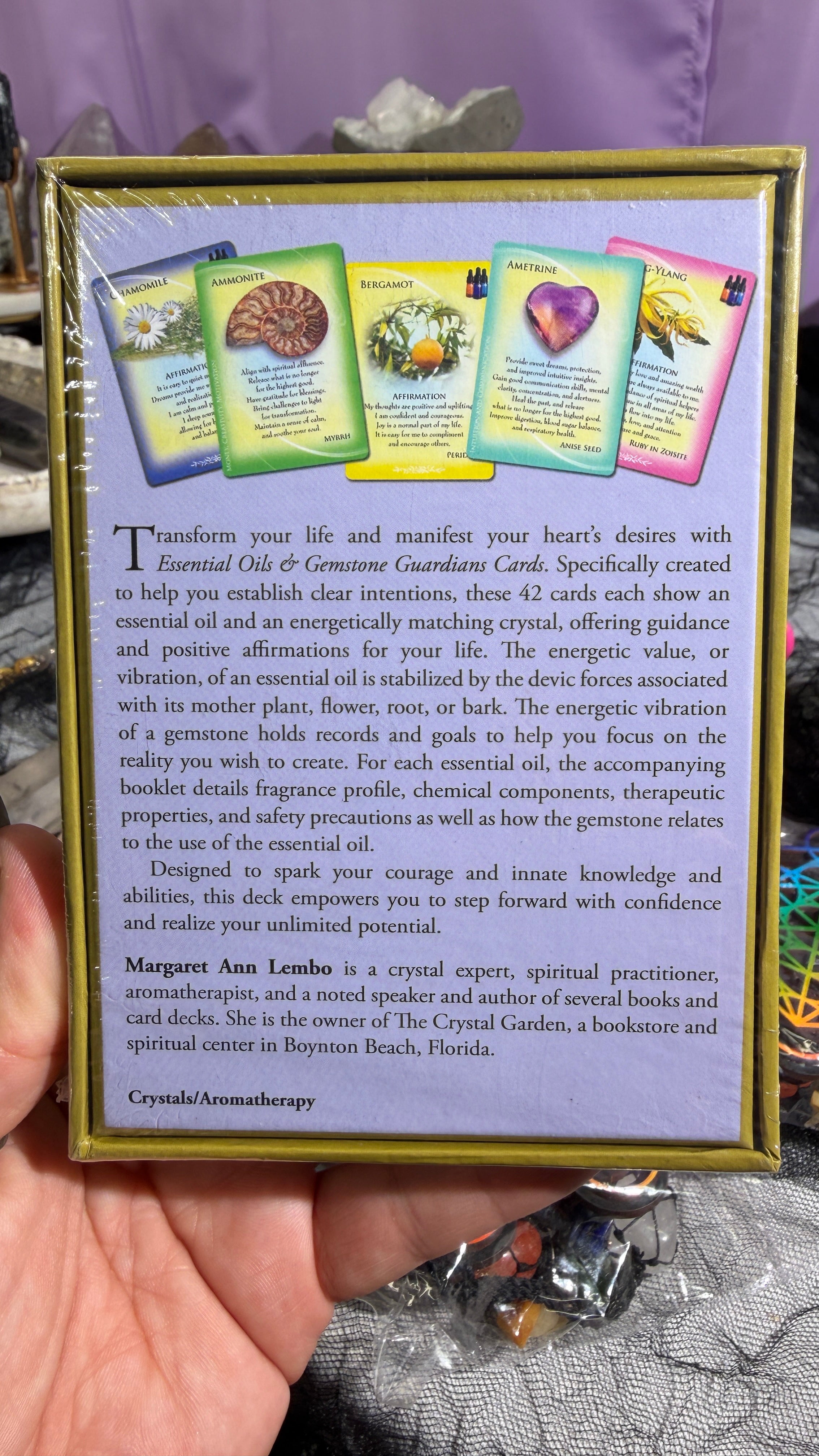 Essential Oils & Gemstone Guardians Oracle Deck