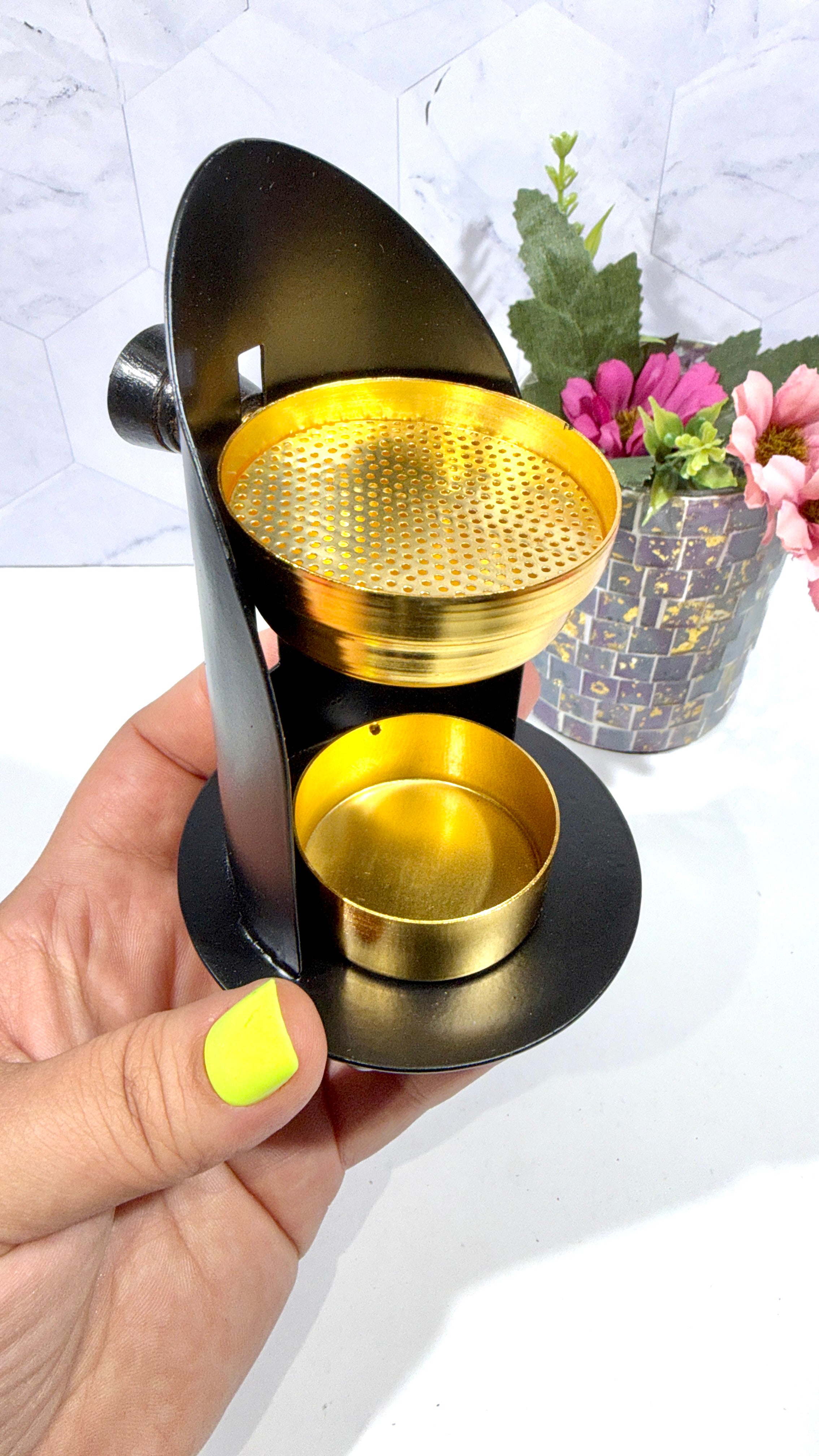 Tea Light Resin Incense Burner