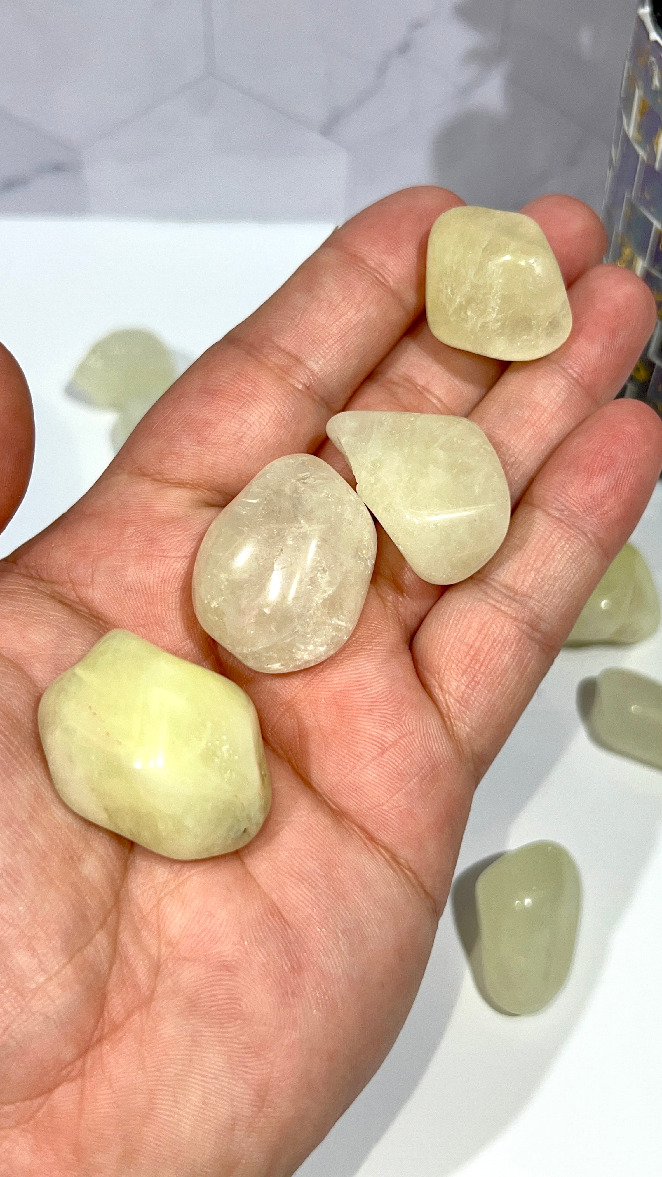 Sulfur Quartz Tumble