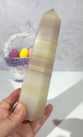 Watermelon Calcite Tower