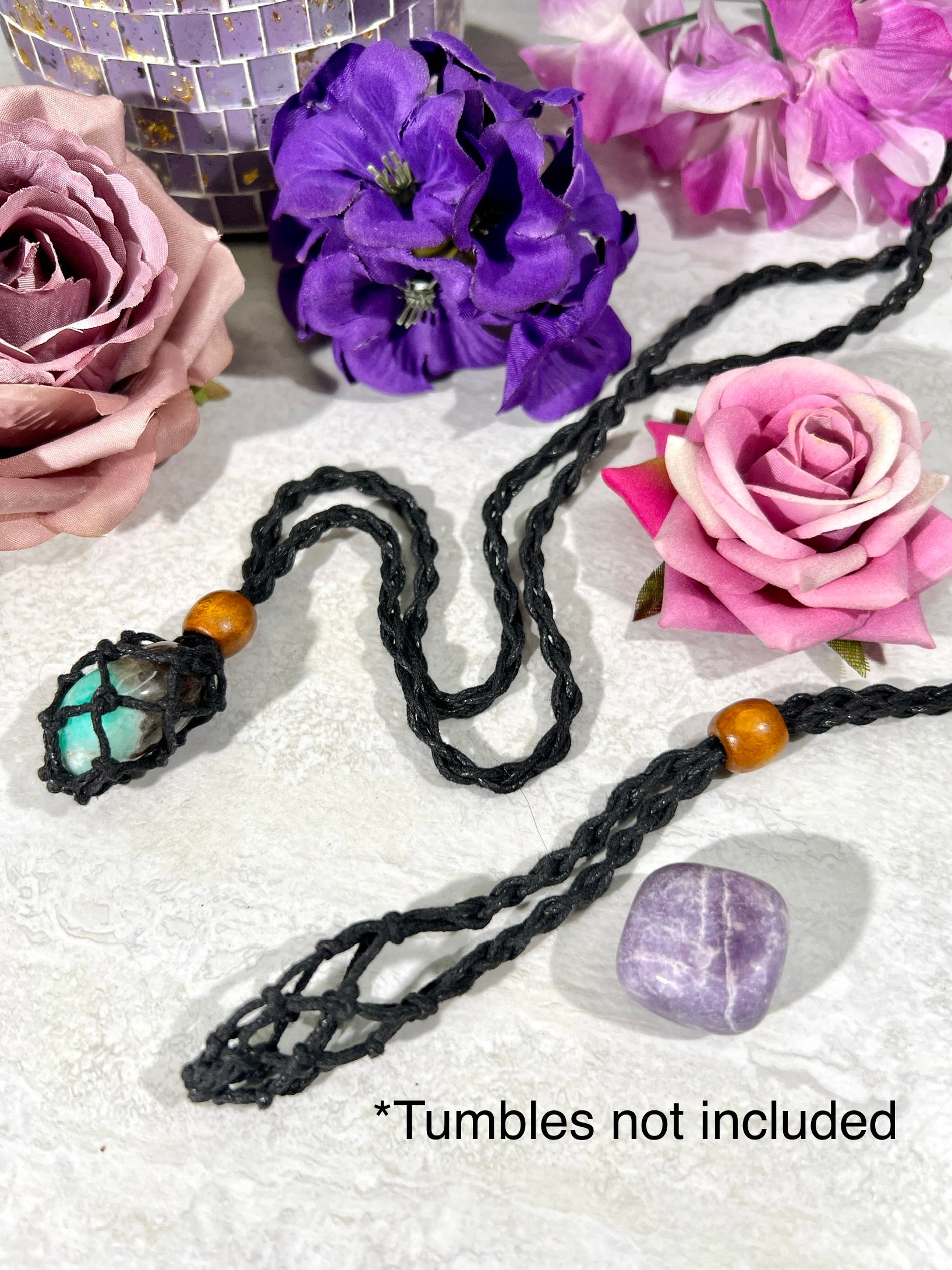 Adjustable Tumble Holder Necklace