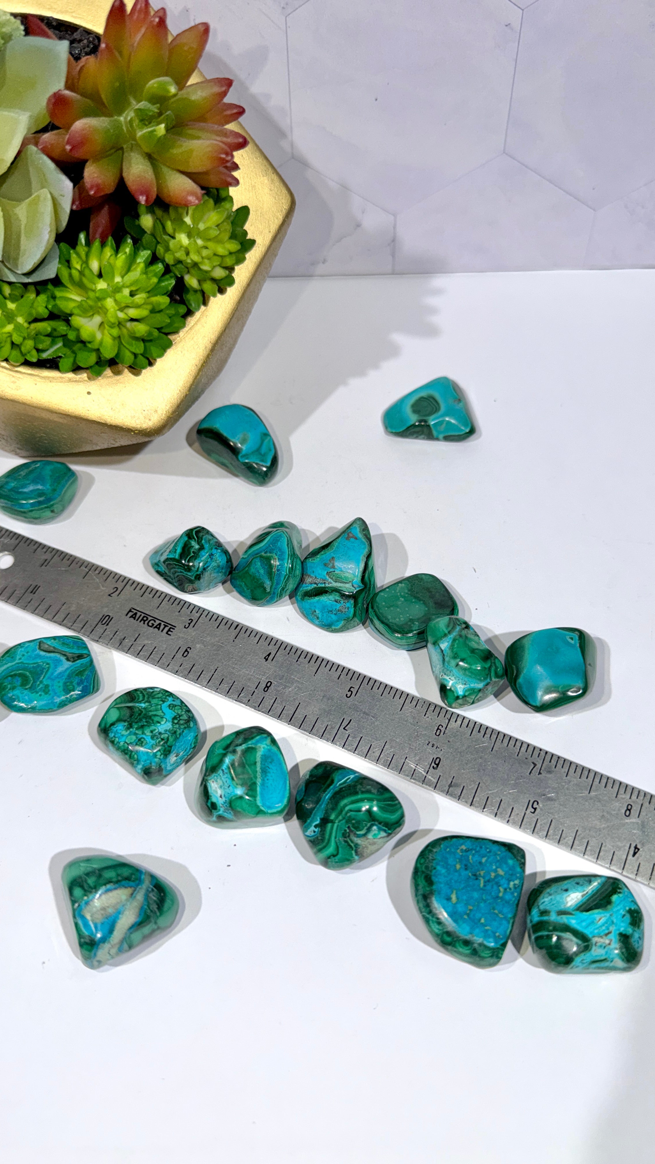 Malachite with Chrysocolla Tumble ("Malachola")