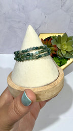 4mm Moss Agate Bracelet