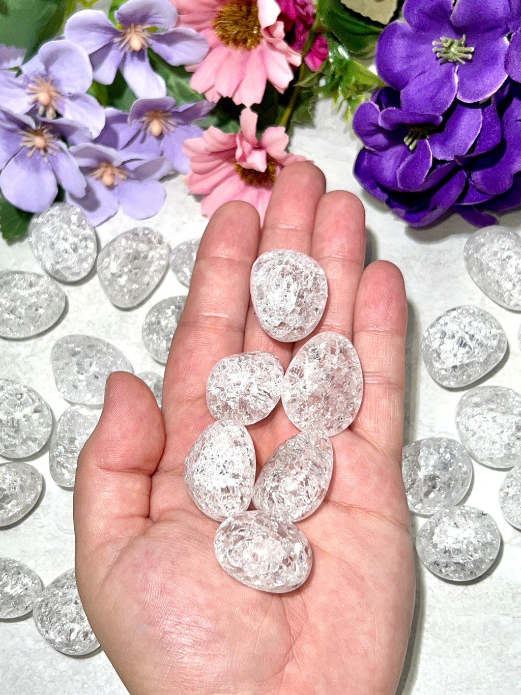 Crackle Quartz Tumble