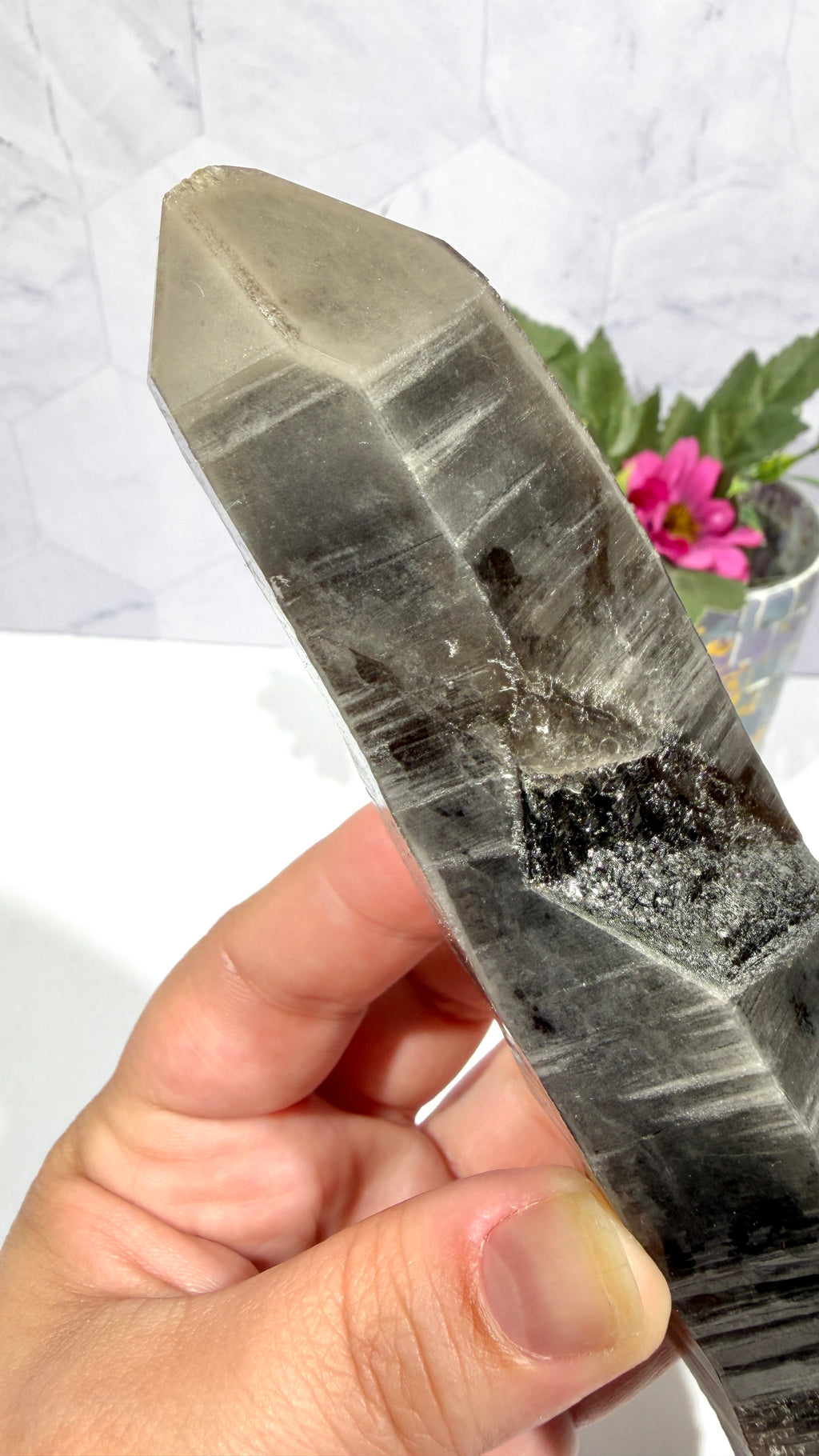 Morian Smoky Quartz Malawi Wand