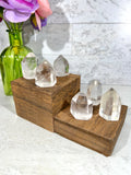 Clear Quartz Mini Towers | Quartz Polished Cut Base Points