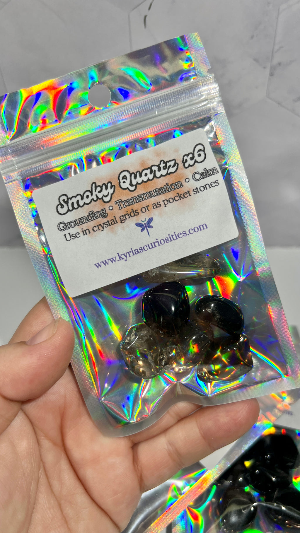 Smoky Quartz Tumbles (Set of 6)