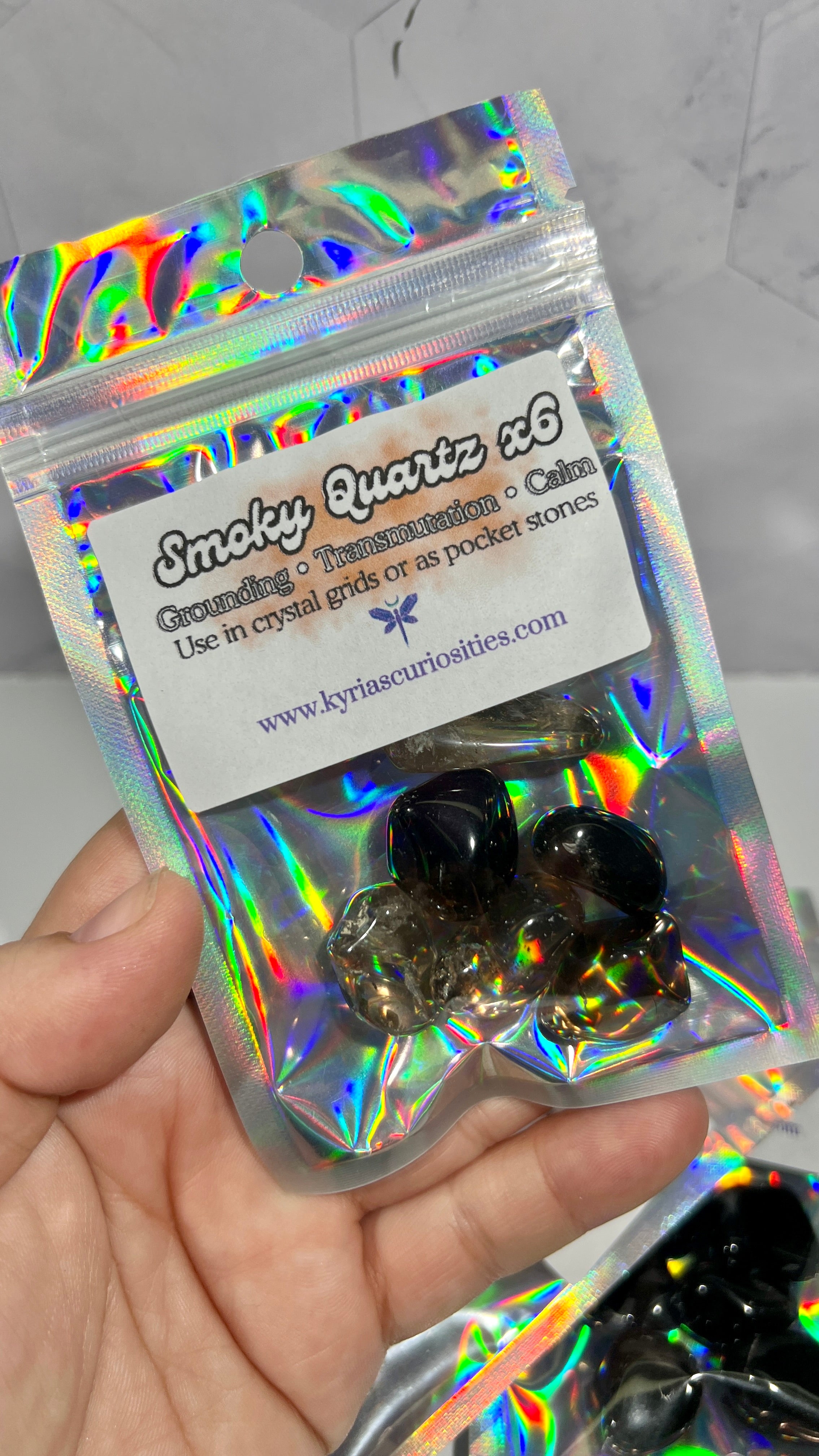Smoky Quartz Tumbles (Set of 6)