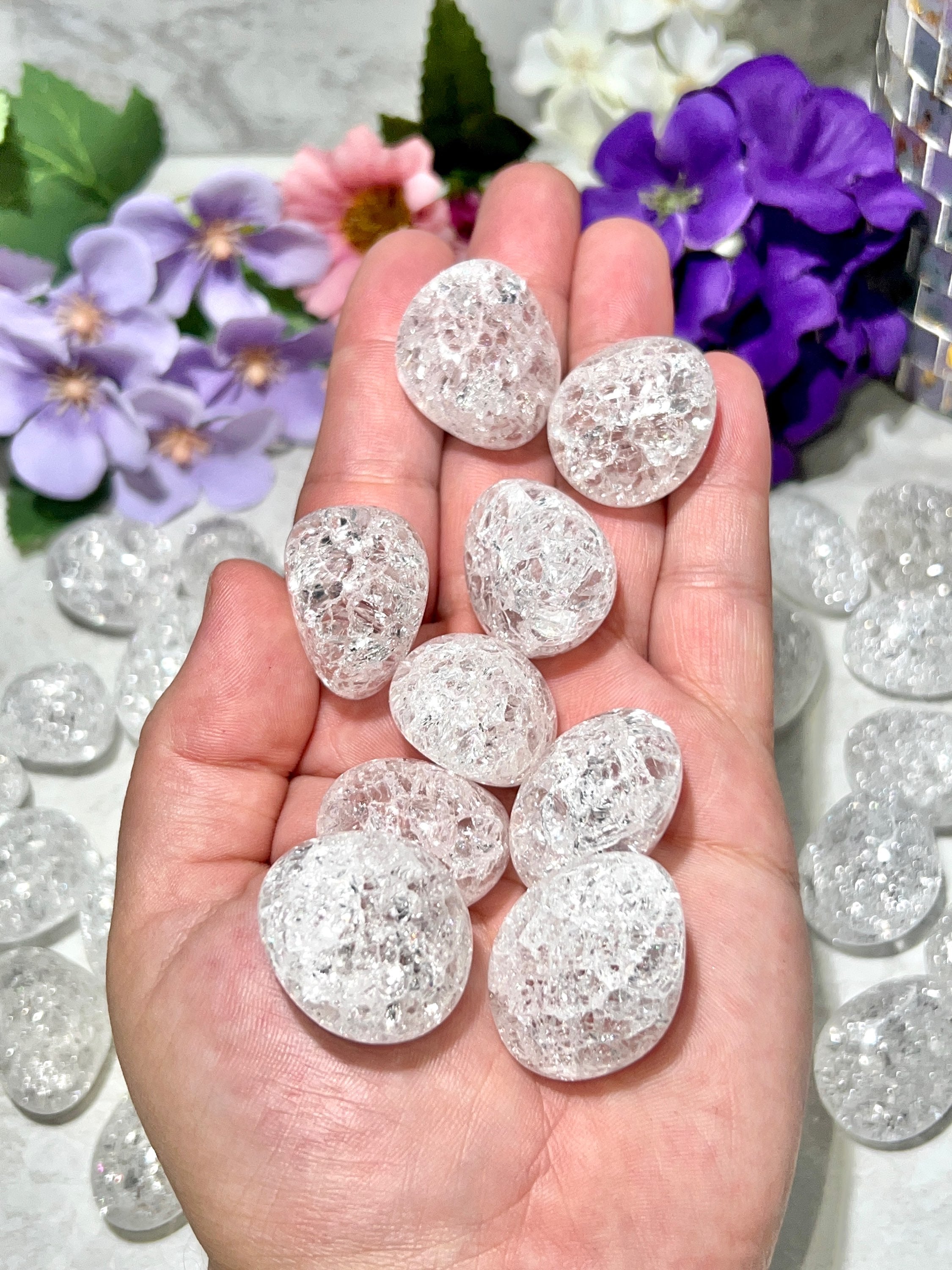 Crackle Quartz Tumble