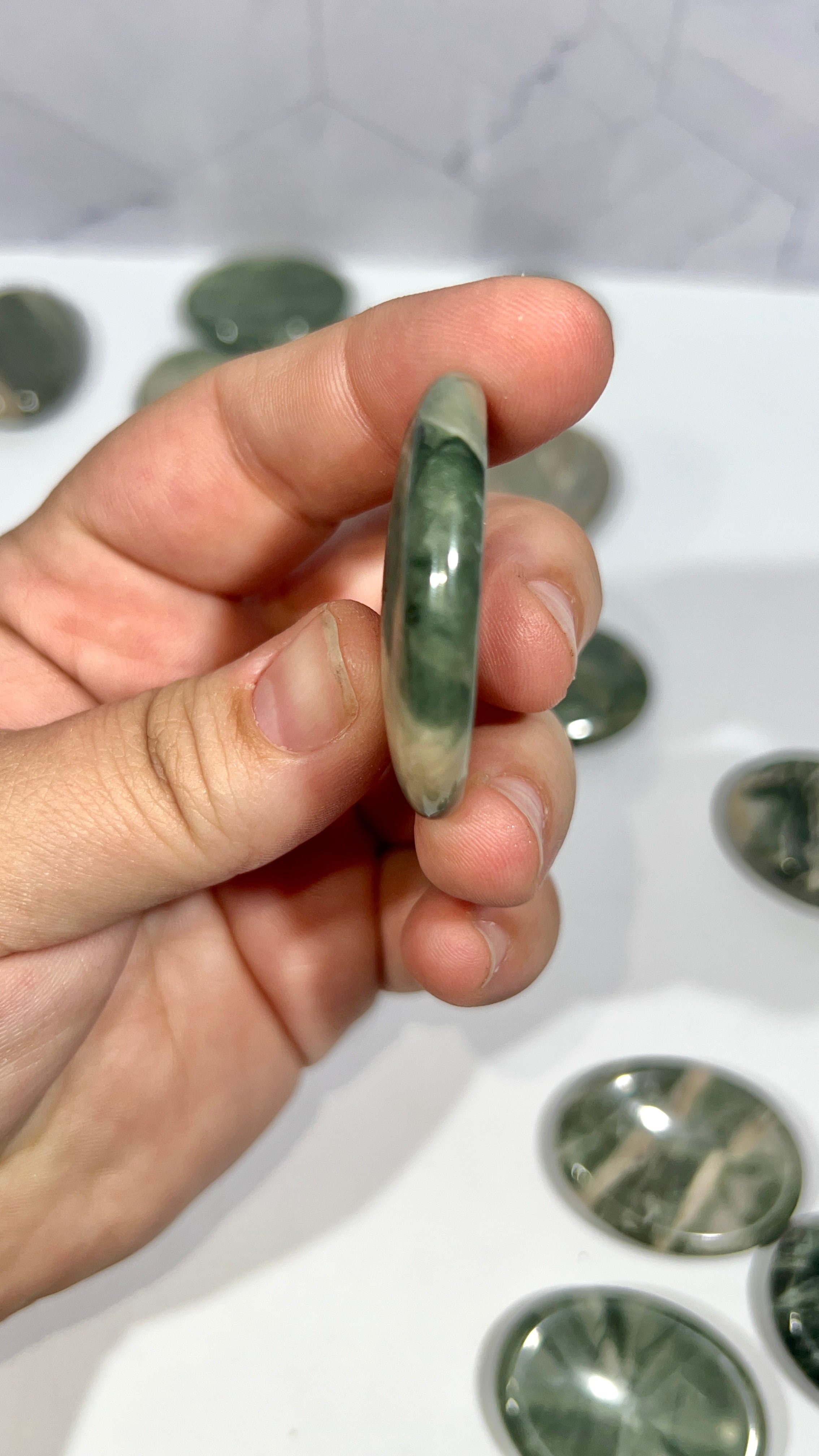 9 Dragon Jade Worry Stone