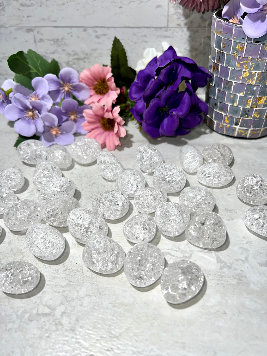 Crackle Quartz Tumble