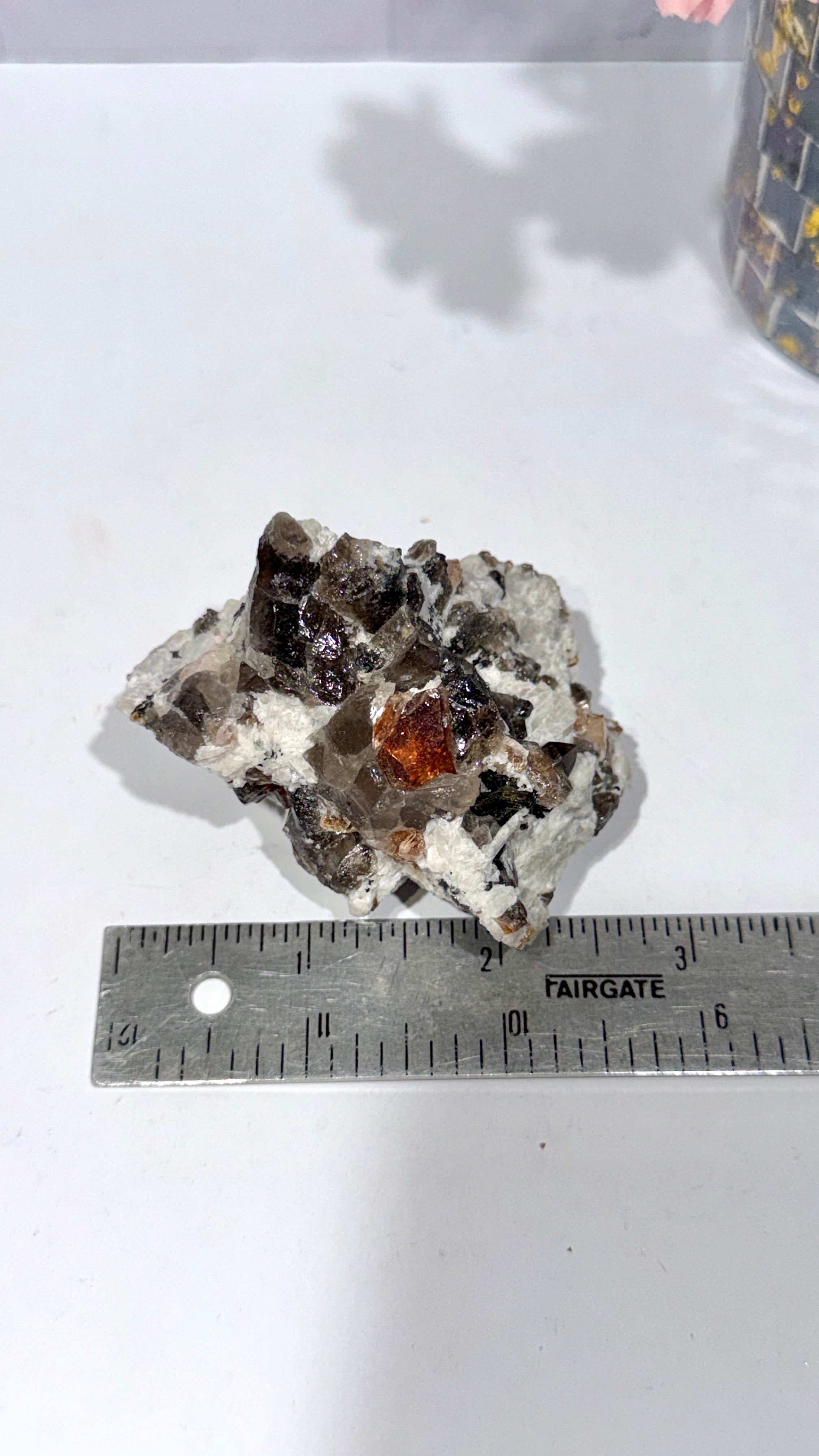 Topaz with Smoky Quartz