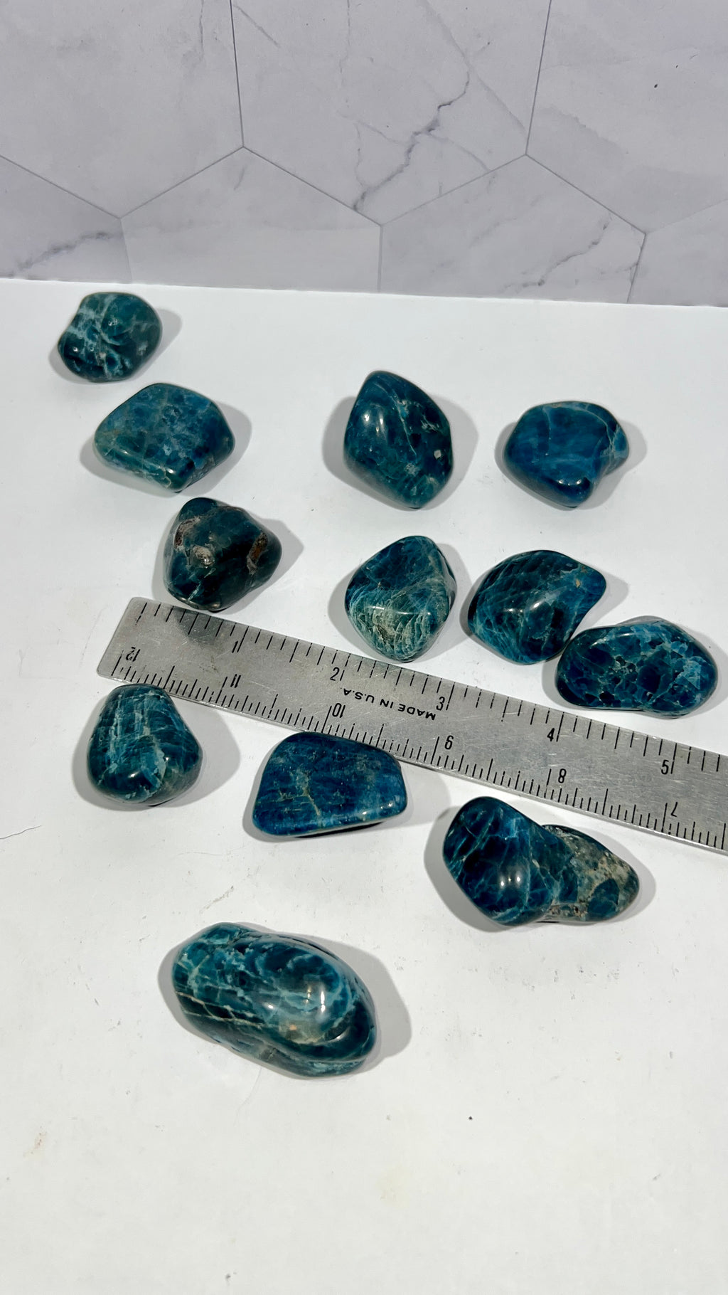Blue Apatite Tumble
