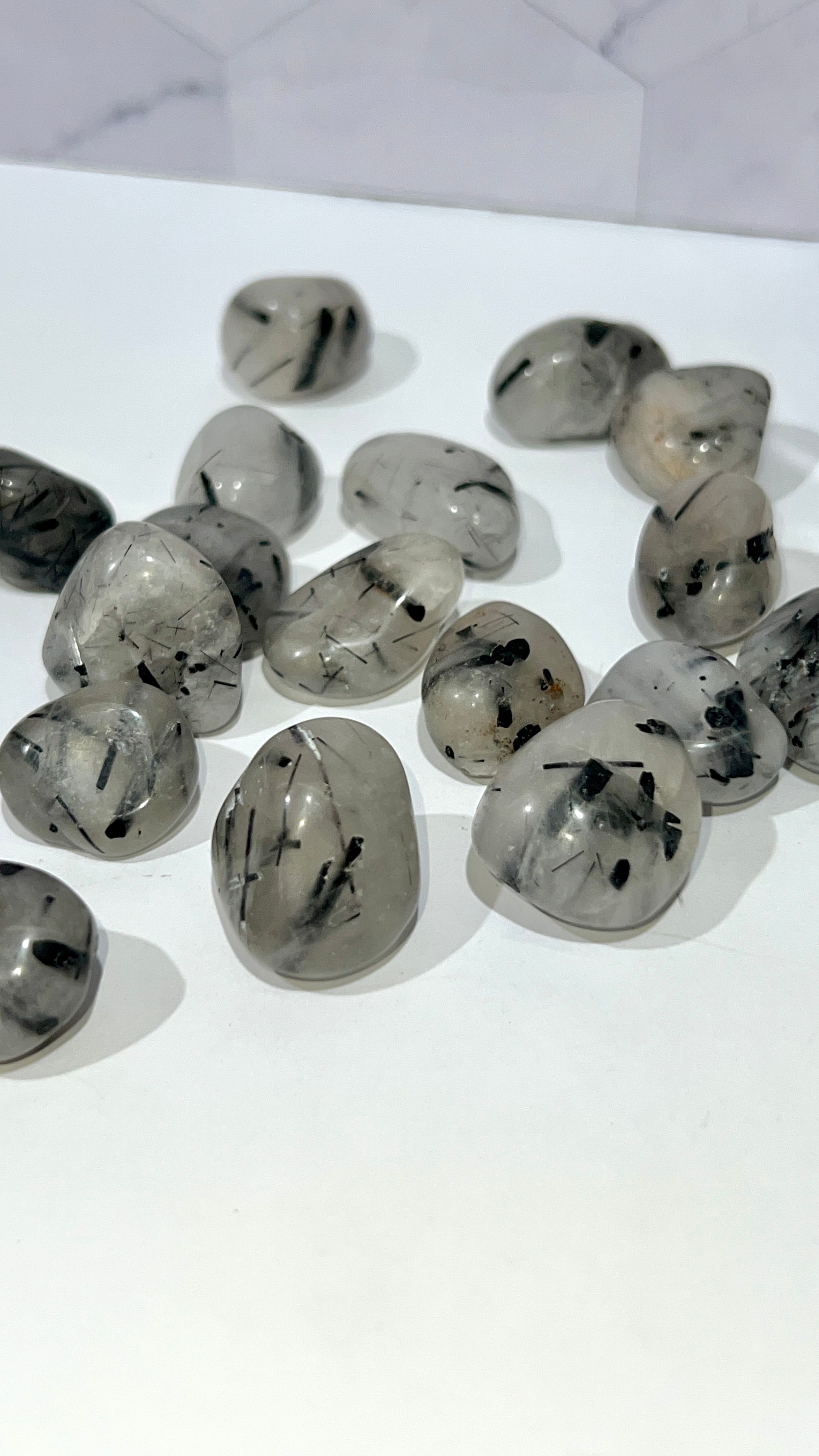 Tourmaline in Quartz Tumble