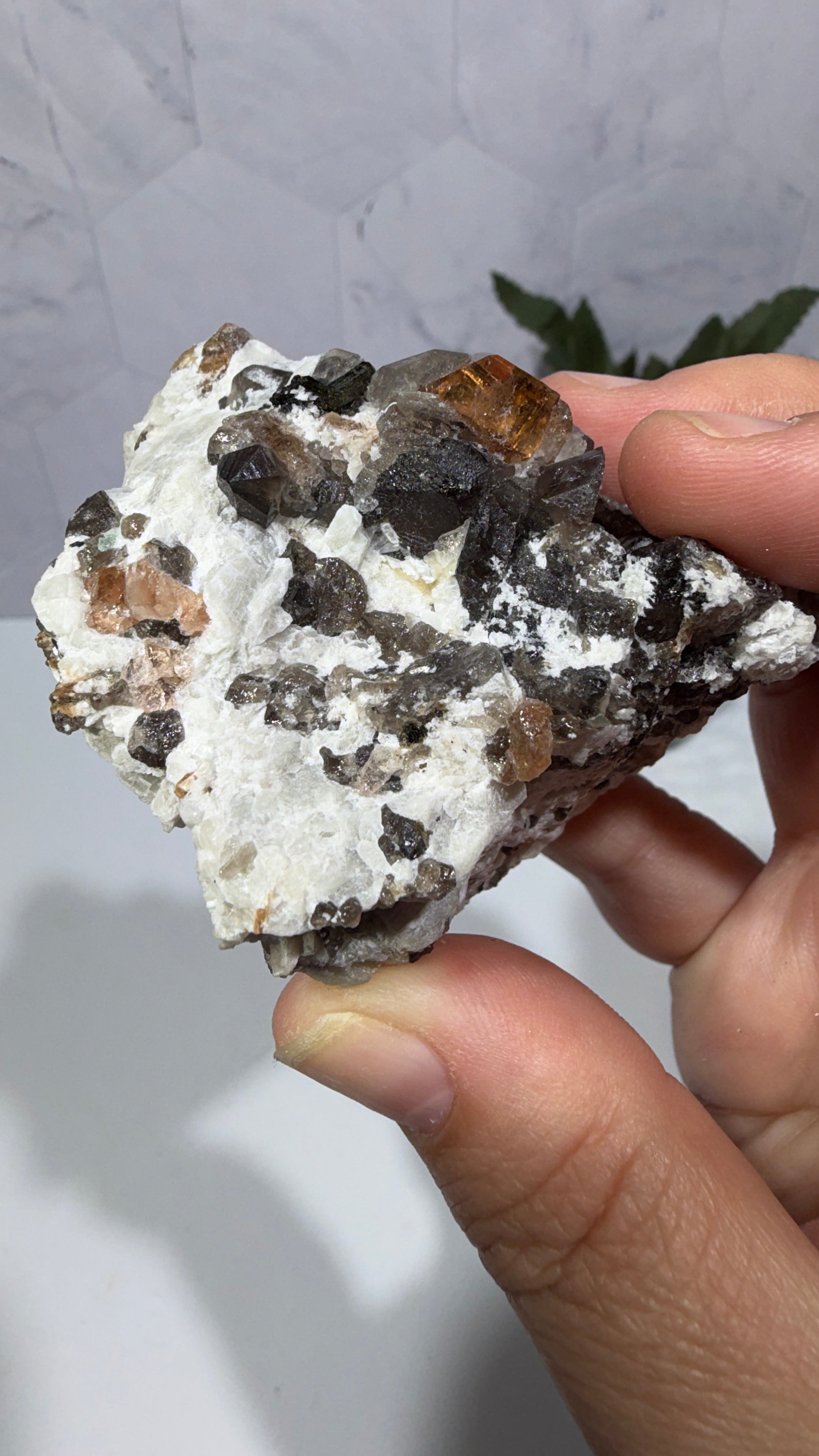 Topaz with Smoky Quartz
