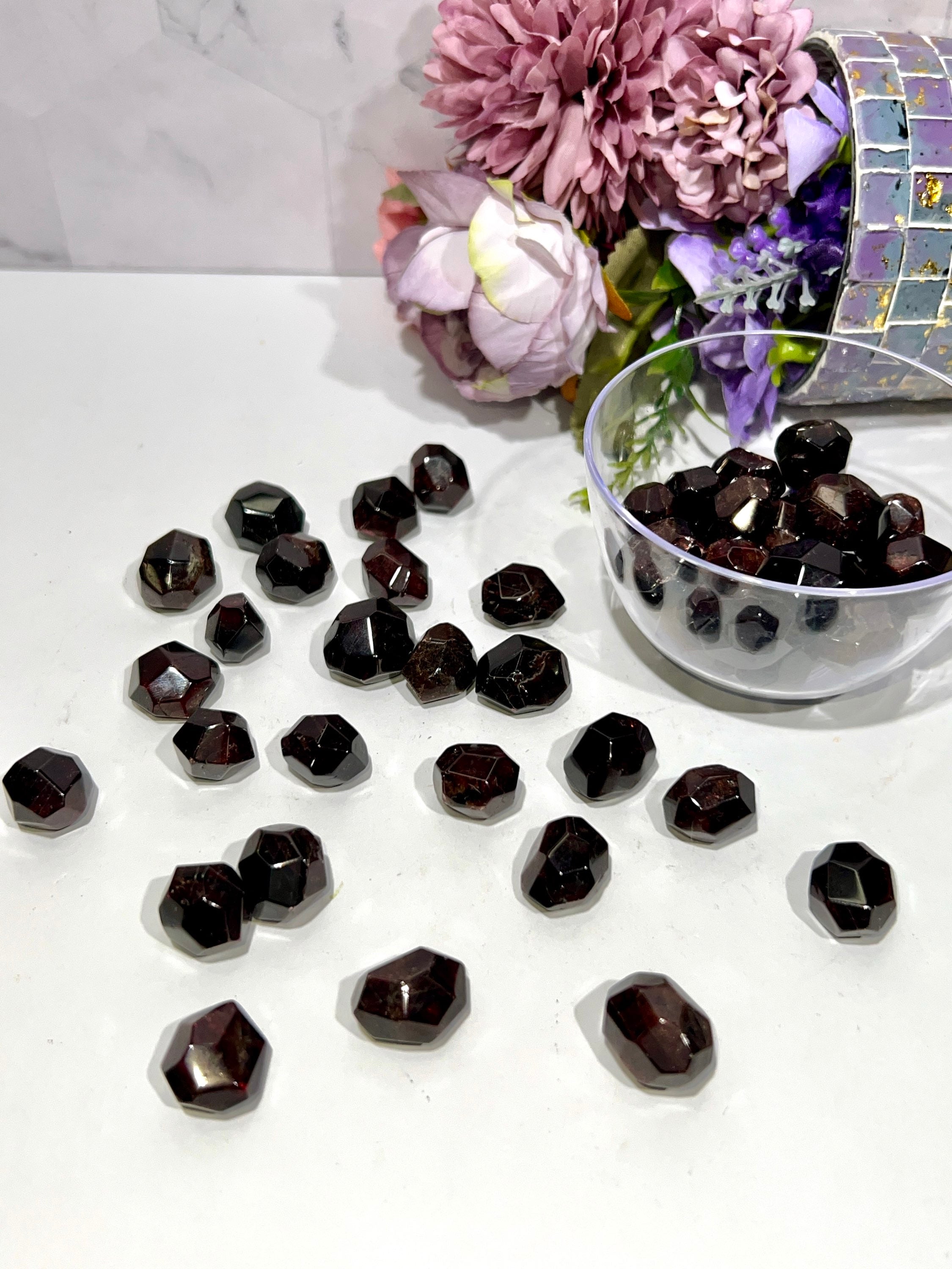 Faceted Garnet