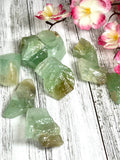 Green Calcite Rough Chunks (Open Heart Chakra & Promote Happiness)