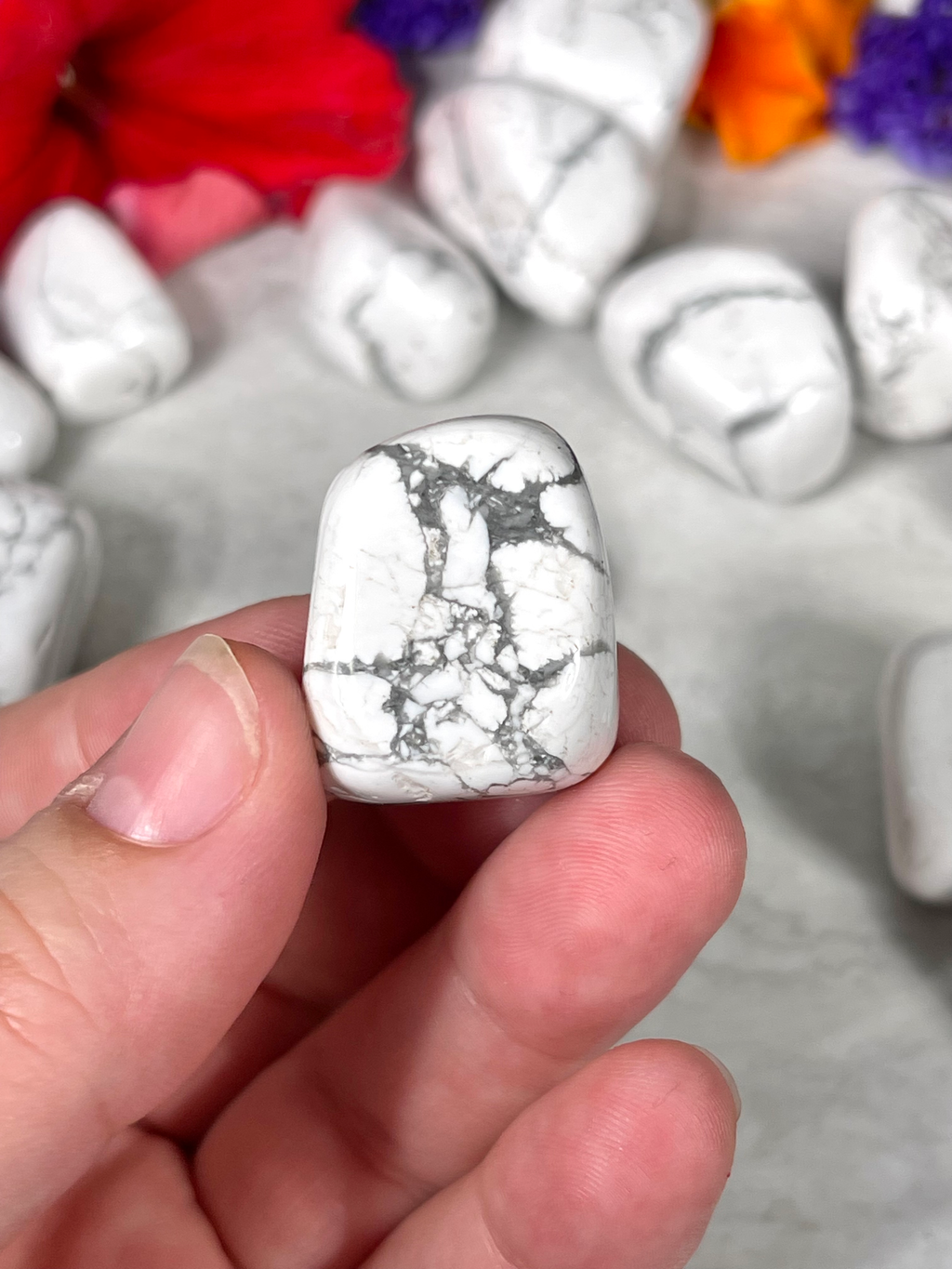 Howlite Tumbles | Tumbles for Anti-Anxiety, Sleep, Peace