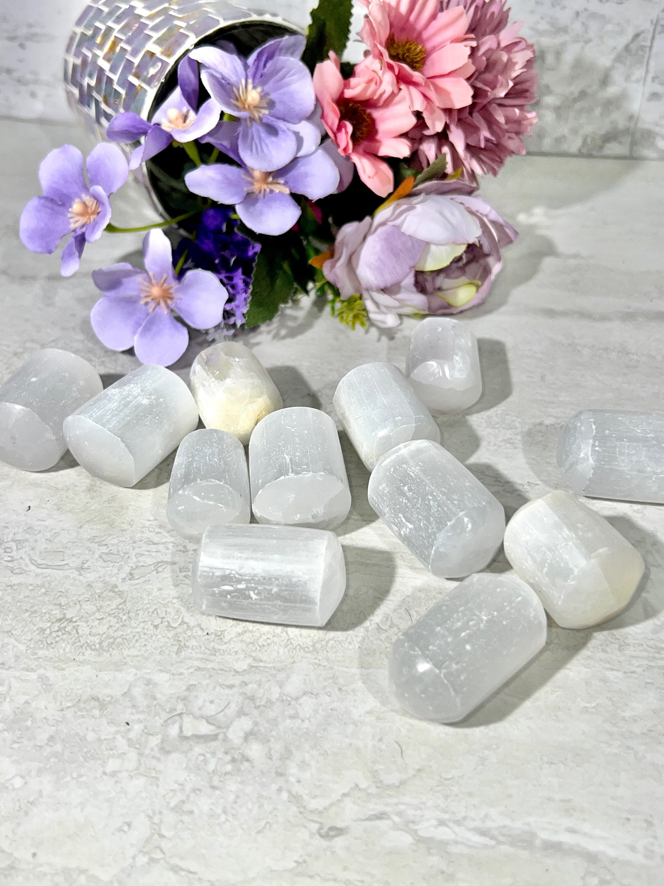 Selenite (Satin Spar) Tumbles
