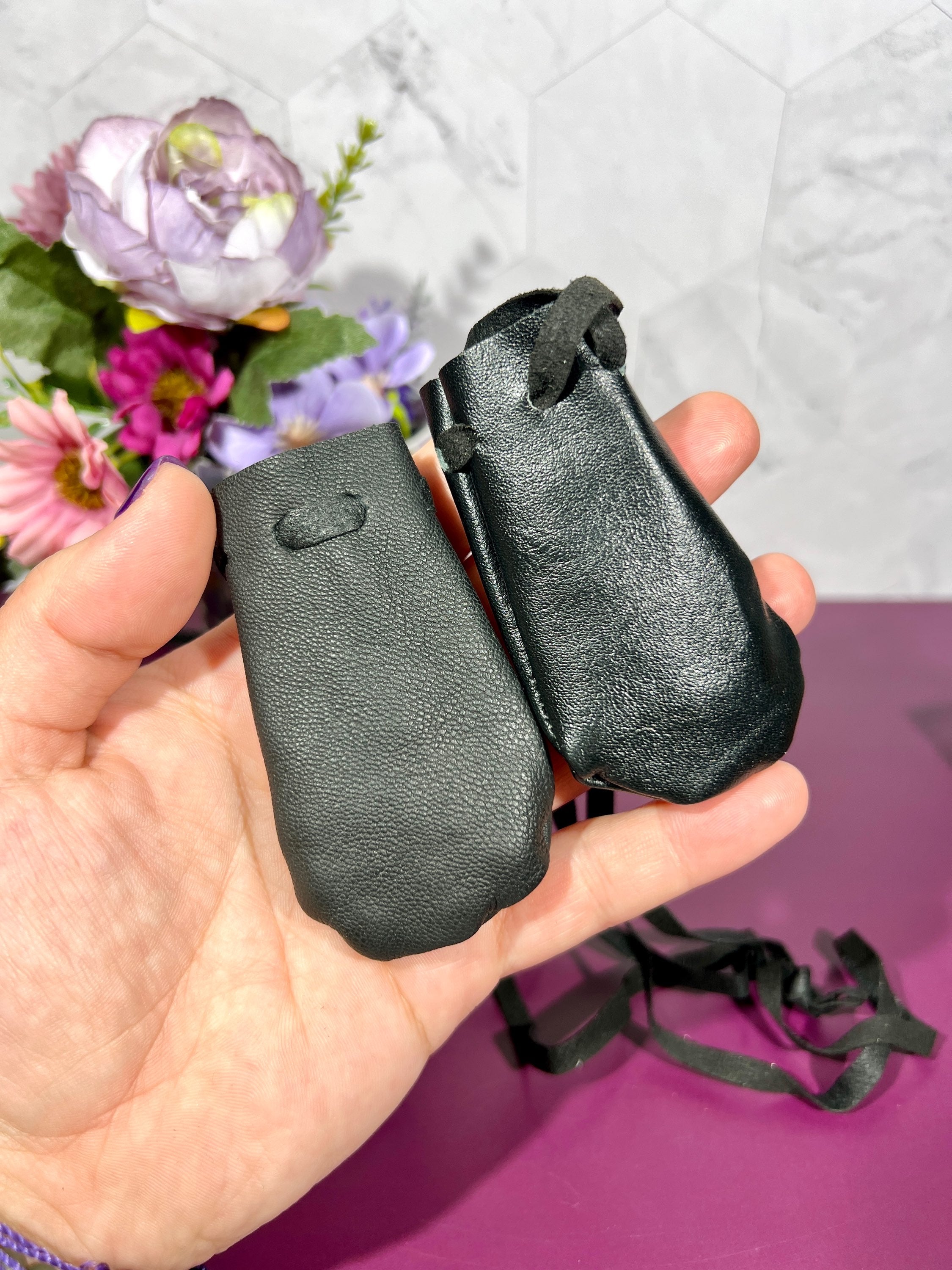 Leather Pouch Necklace