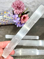 Selenite (Satin Spar) Natural Wands | Energy Cleansing | Unpolished Selenite