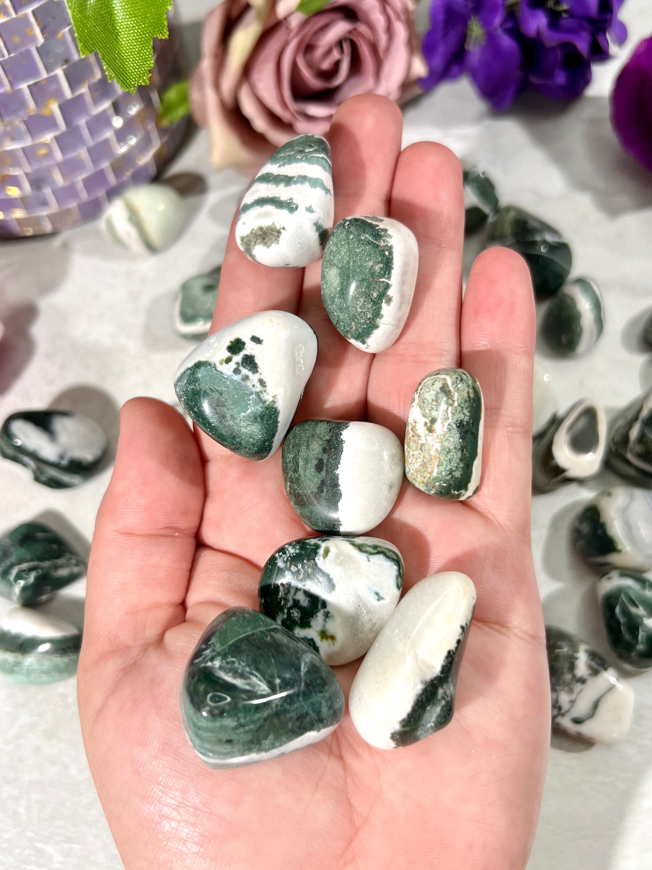 Green Sardonyx Tumbles