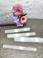 Selenite (Satin Spar) Natural Wands | Energy Cleansing | Unpolished Selenite