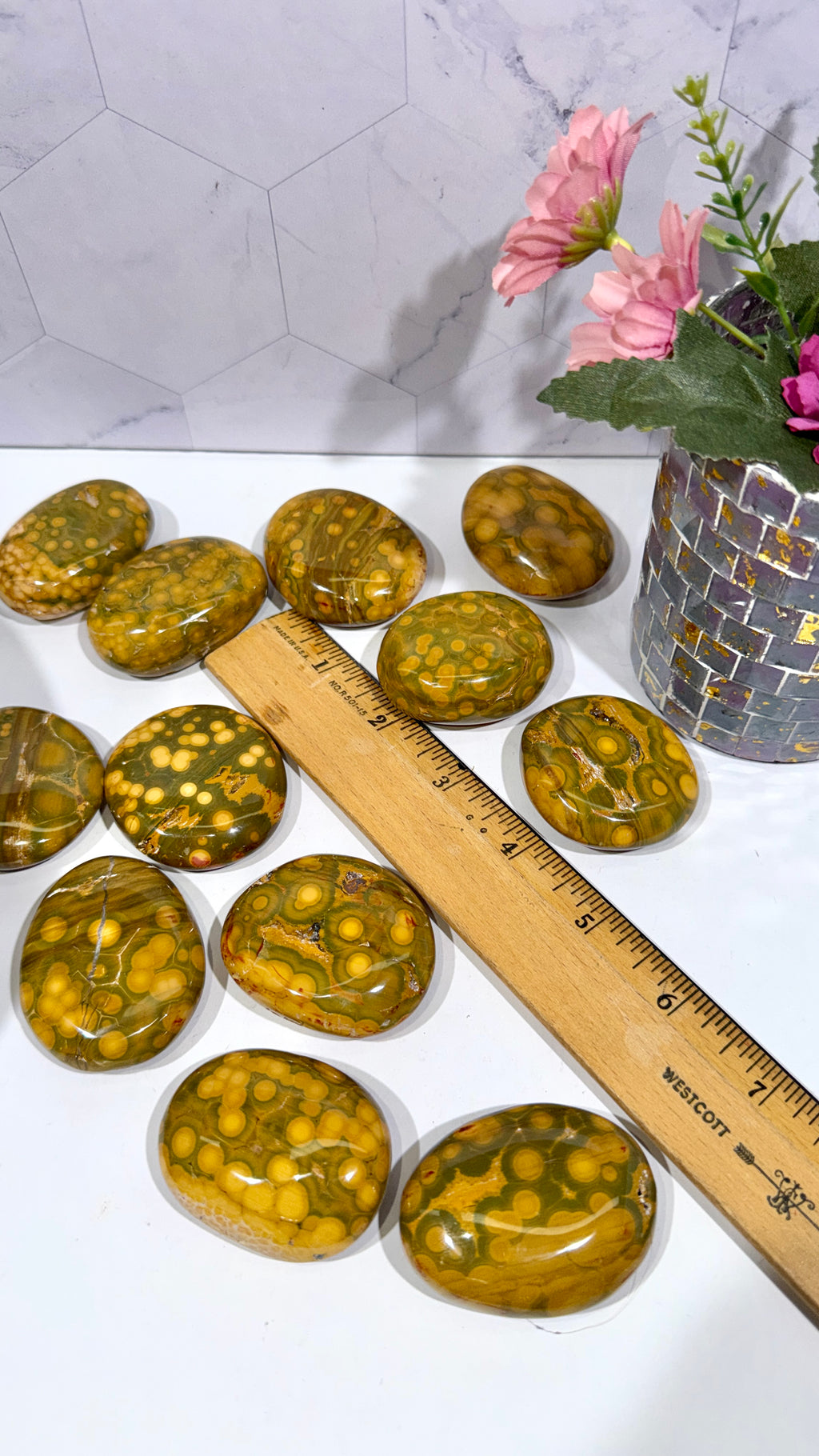 Kabamby Ocean Jasper Palm Stone