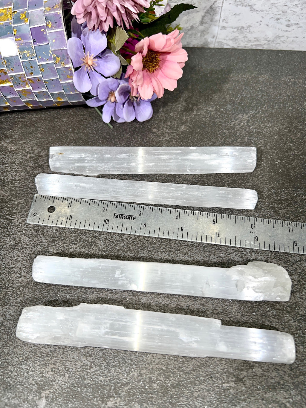 Selenite (Satin Spar) Natural Wands | Energy Cleansing | Unpolished Selenite