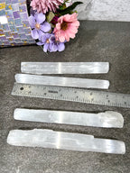 Selenite (Satin Spar) Natural Wands | Energy Cleansing | Unpolished Selenite