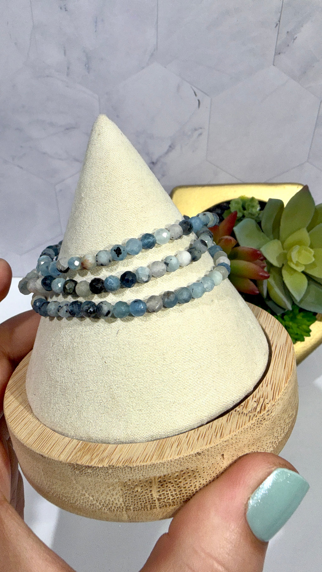 4mm Faceted Dianite Bracelet