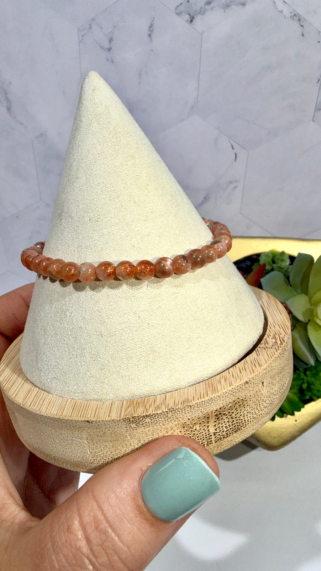 5mm Sunstone Bracelet
