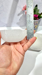Selenite Hexagon Bowl 3.5 Inches